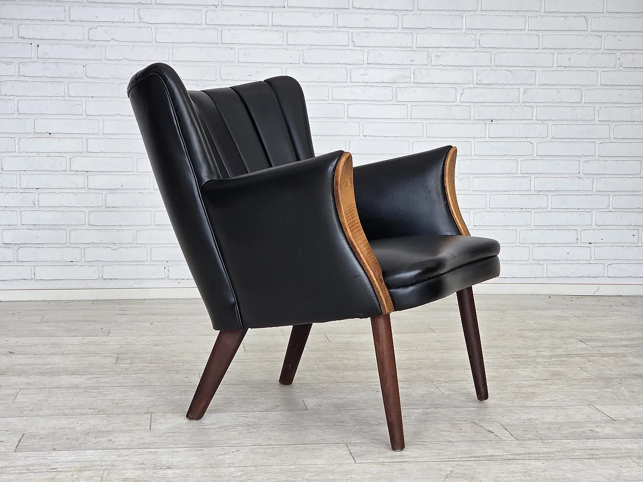 1970s, Danish design by Svend Skipper, armchair, model "Teddy". 1