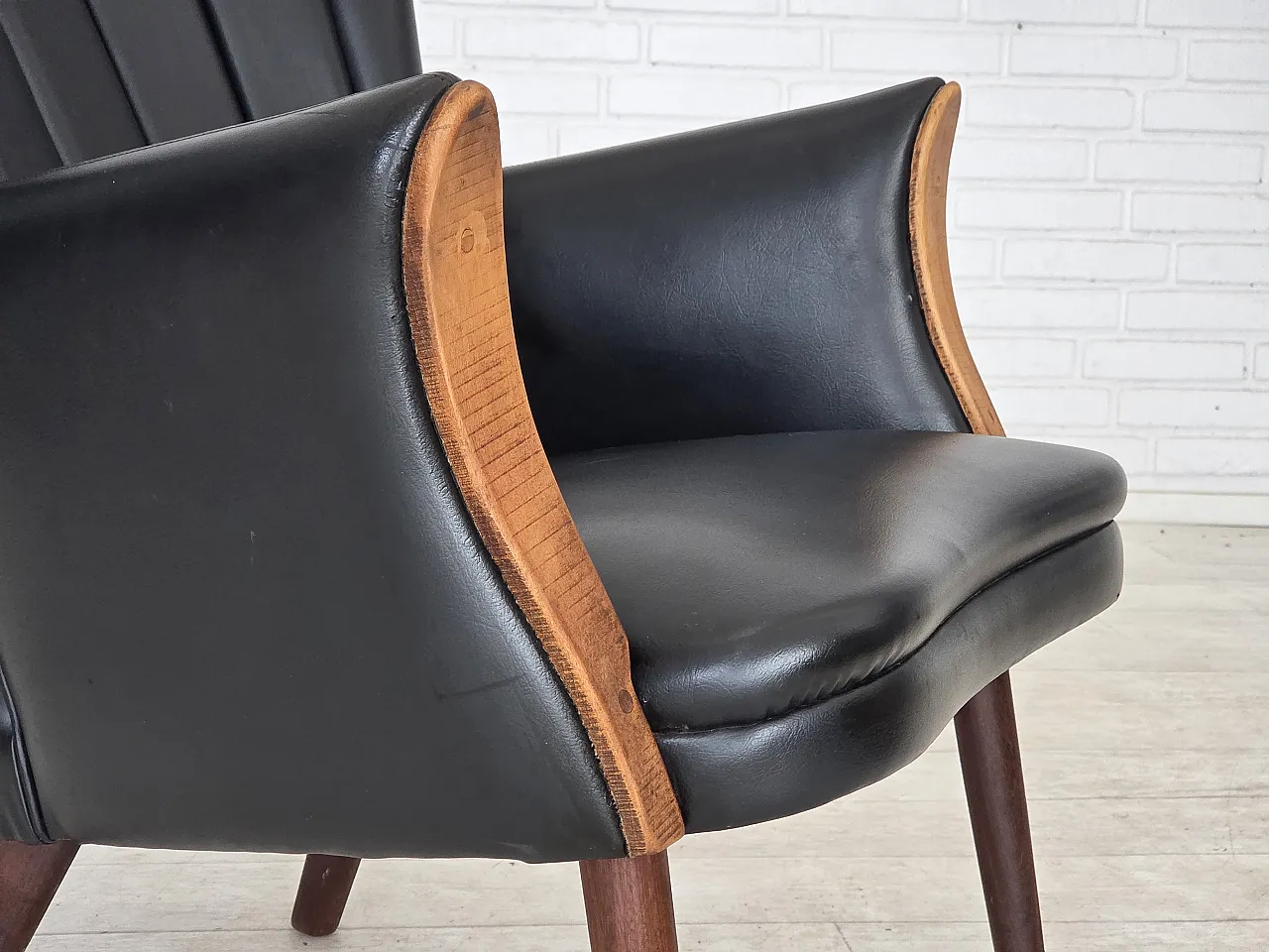 1970s, Danish design by Svend Skipper, armchair, model "Teddy". 2