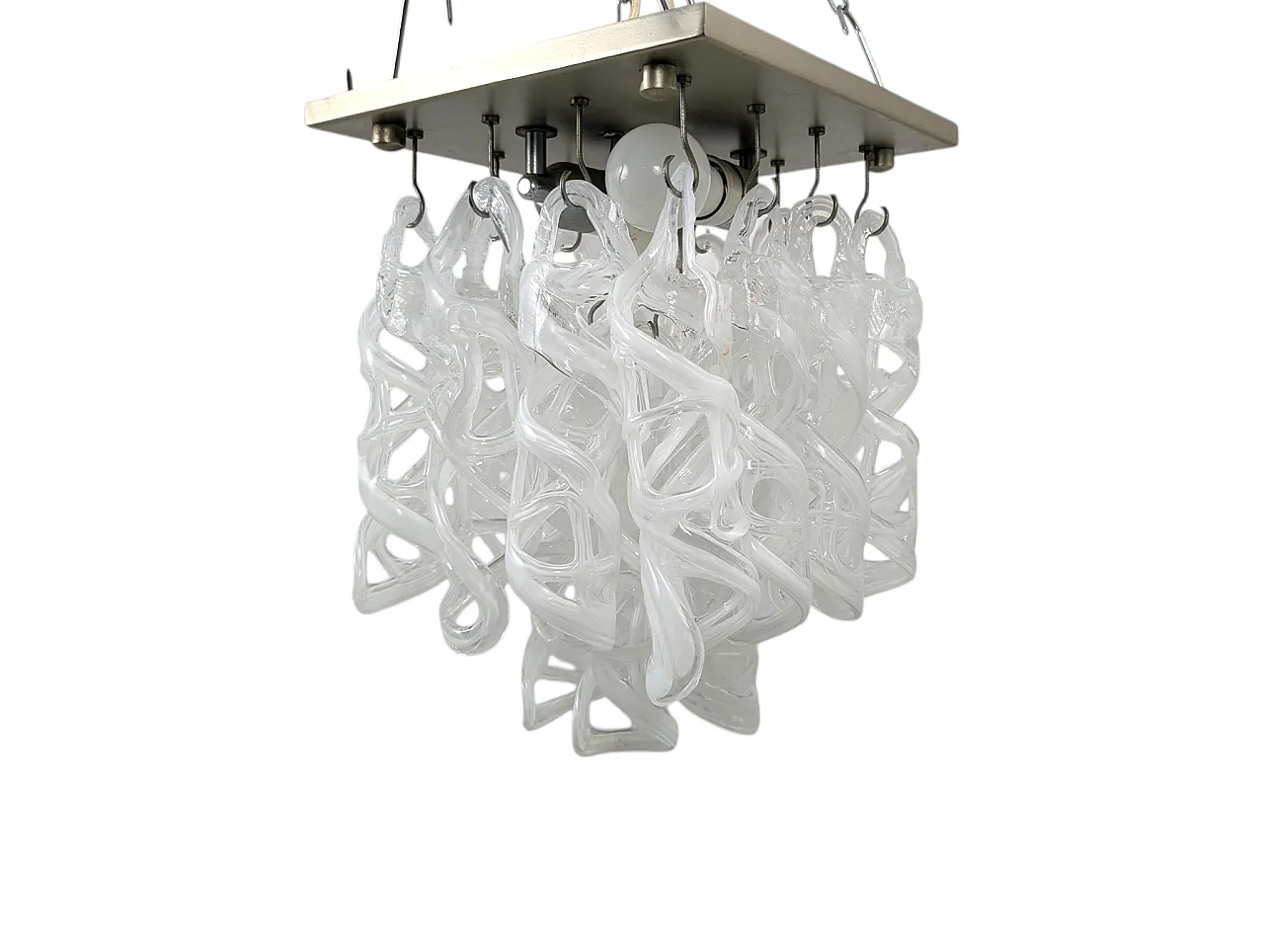 Chandelier with Murano glass pendants, 1970s 2