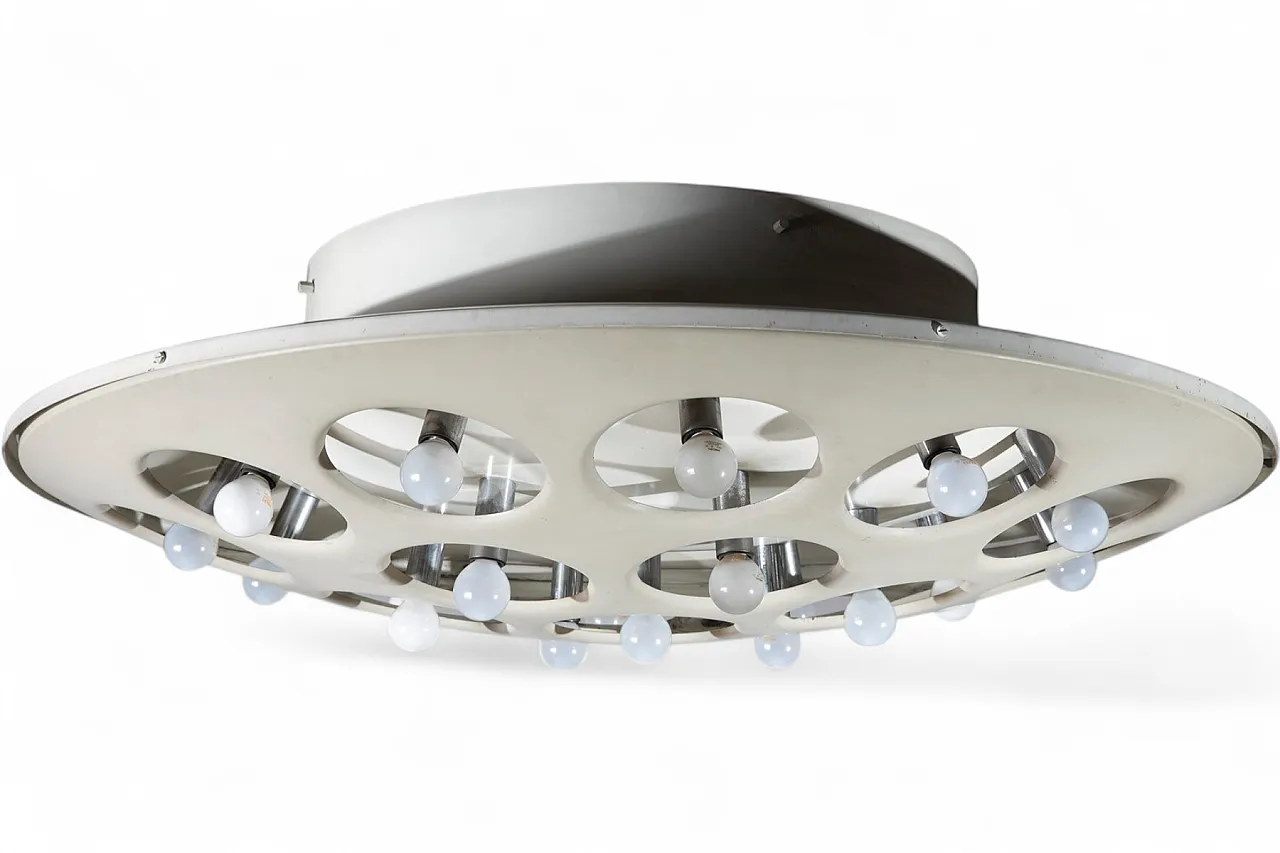 Model CP3529 chandelier in lacquered aluminum by Stilnovo, 1960s 10