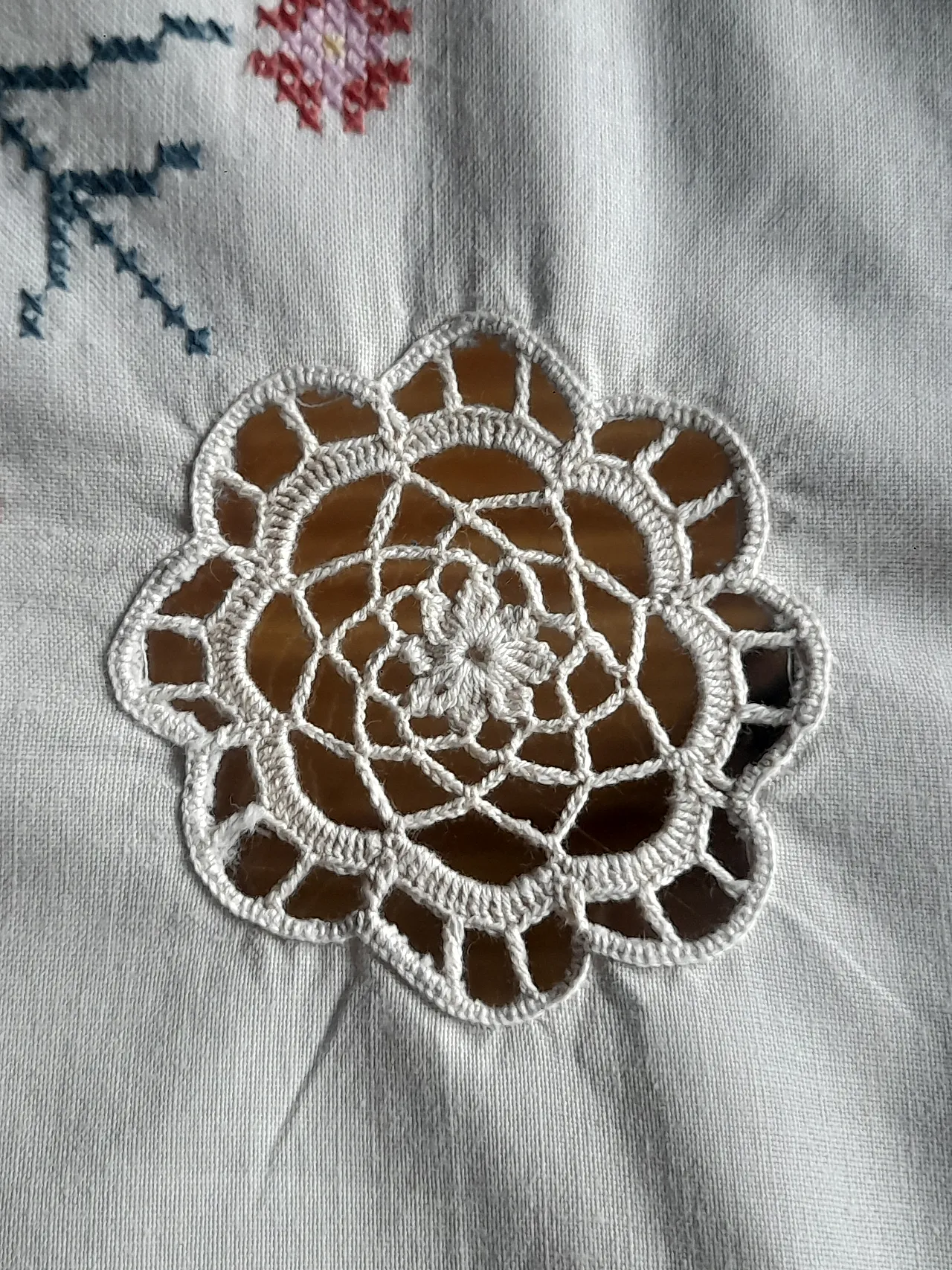 Tovaglia lavorata a mano, anni '50 10