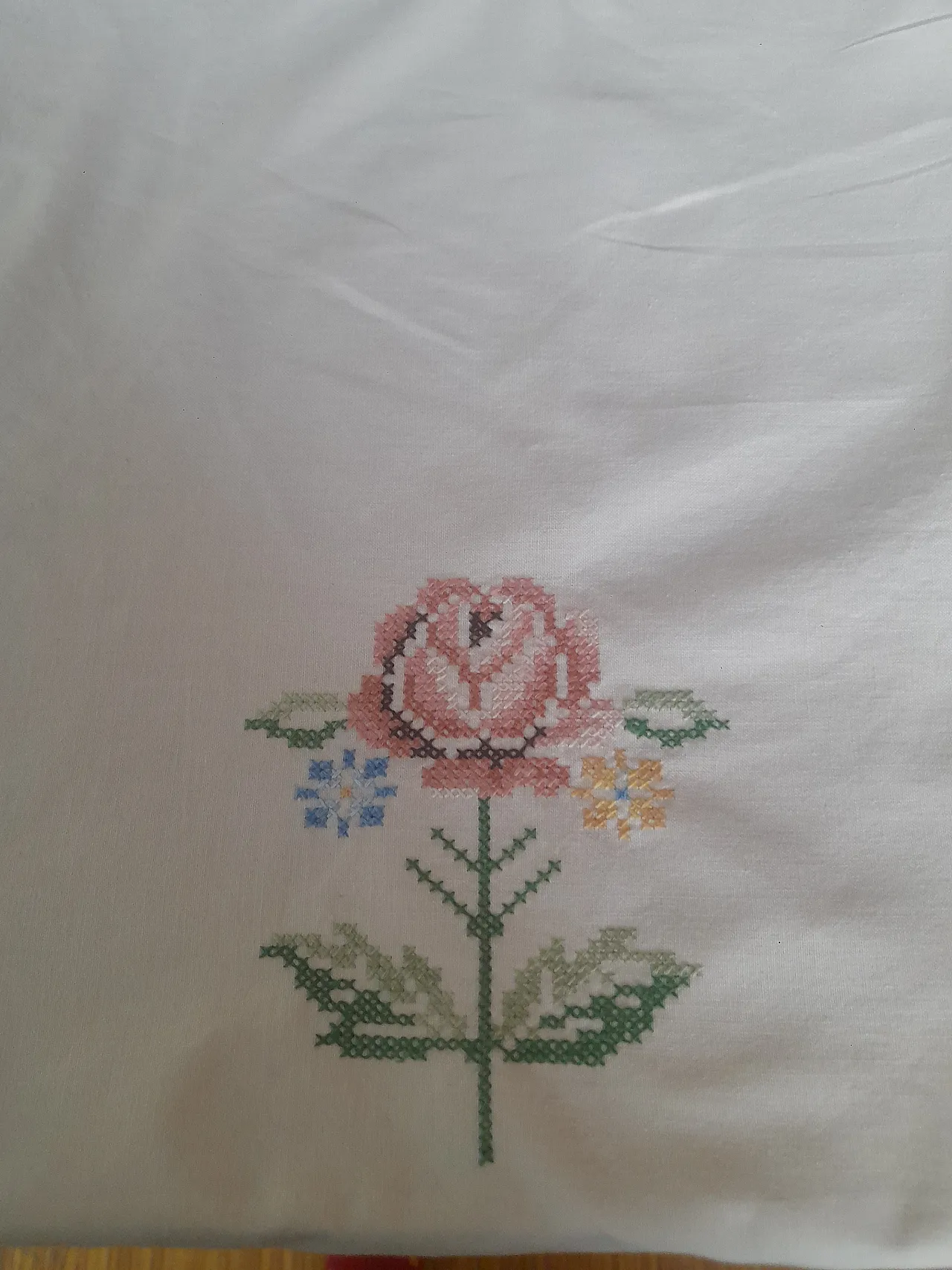 Tovaglia lavorata a mano, anni '50 14