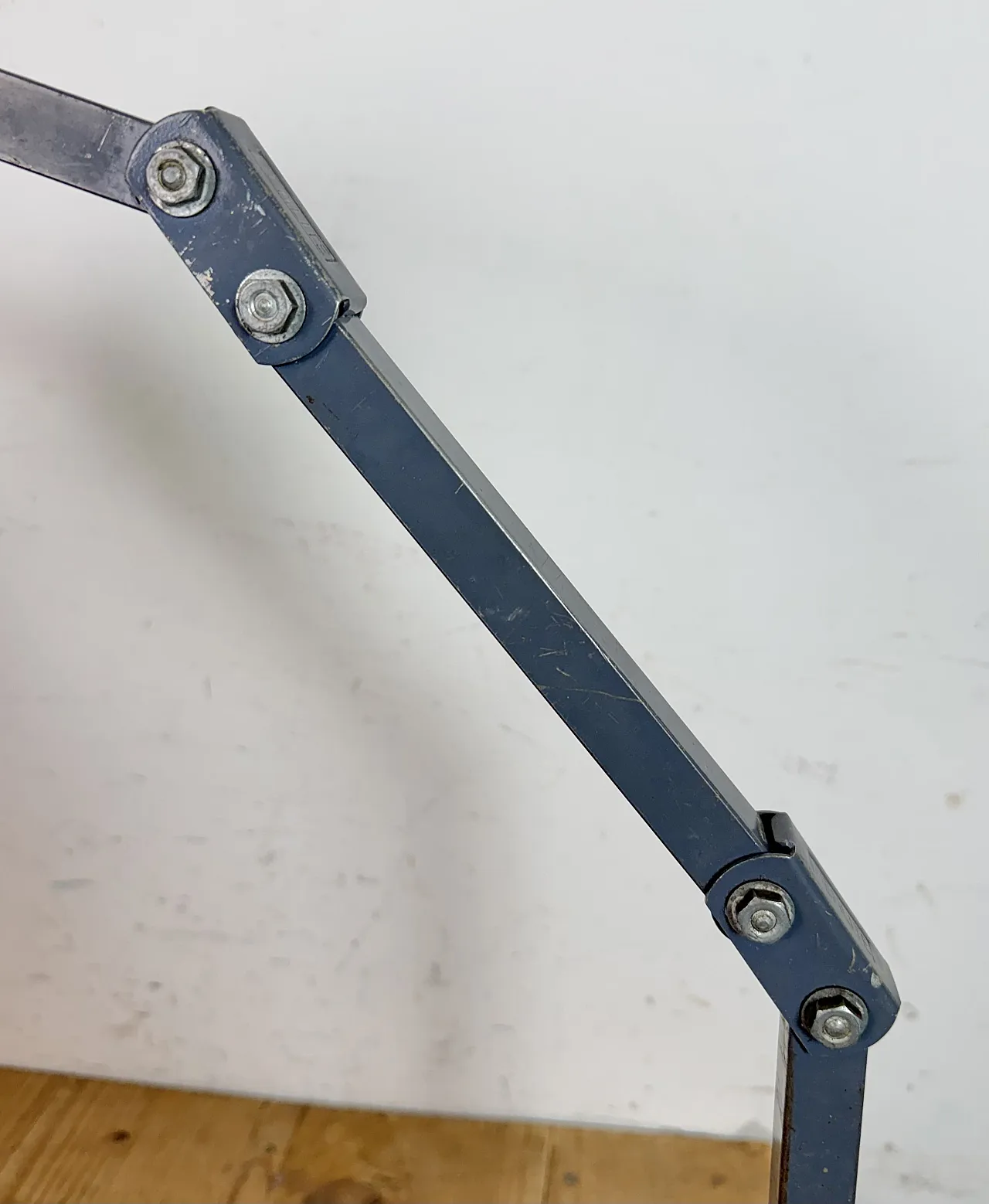 Industrial Grey Adjustable Table Lamp from Memlite, 1960s 7