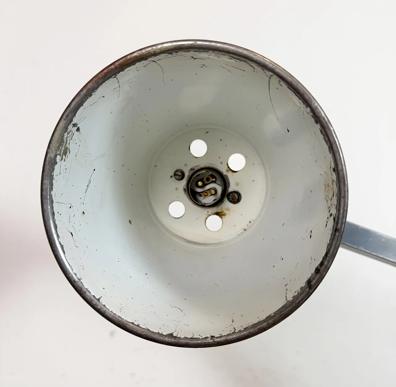 Industrial Grey Adjustable Table Lamp from Memlite, 1960s 8