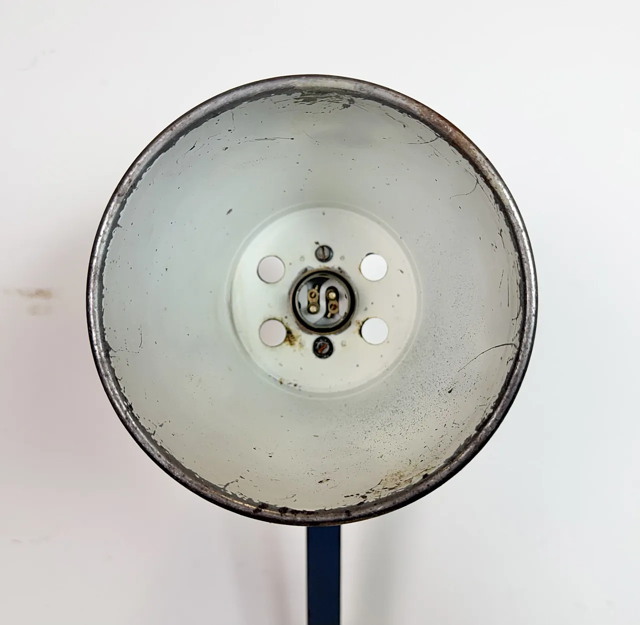 Industrial Grey Adjustable Table Lamp from Memlite, 1960s 17