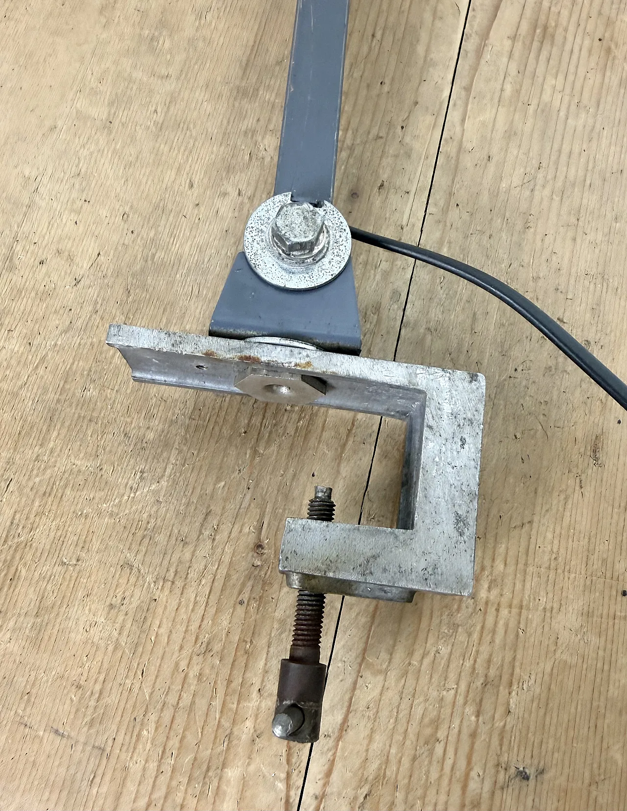 Industrial Grey Adjustable Table Lamp from Memlite, 1960s 21