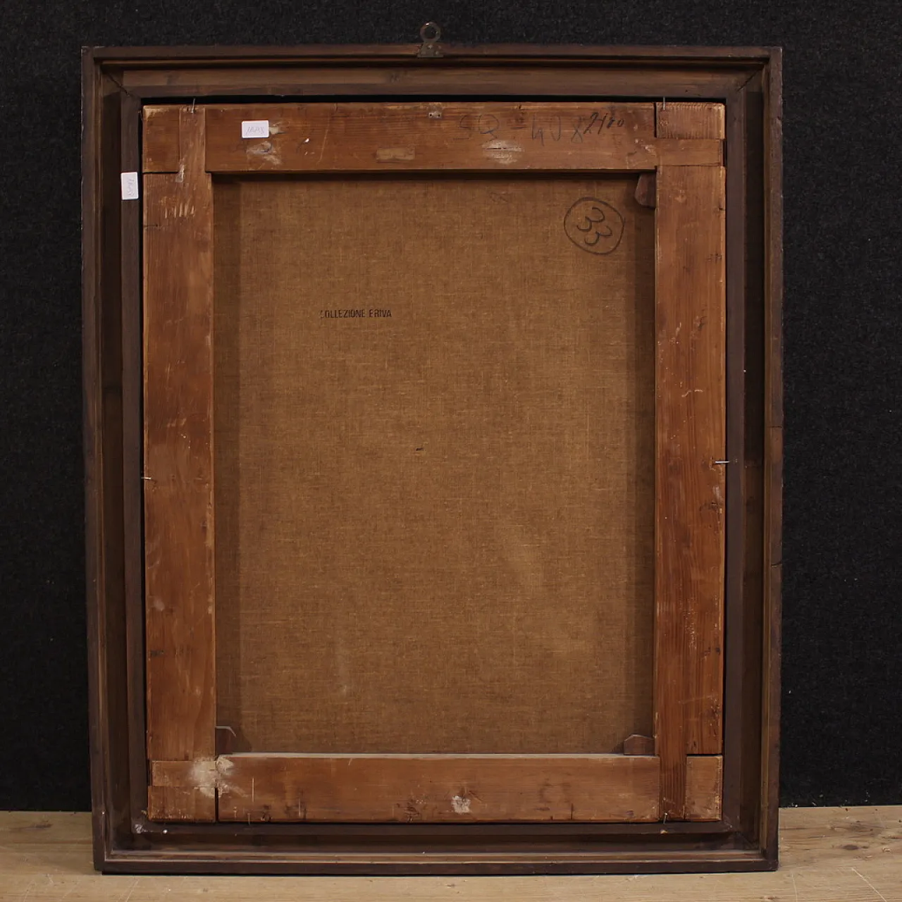 Italian painting Holy Family, 17th century 9