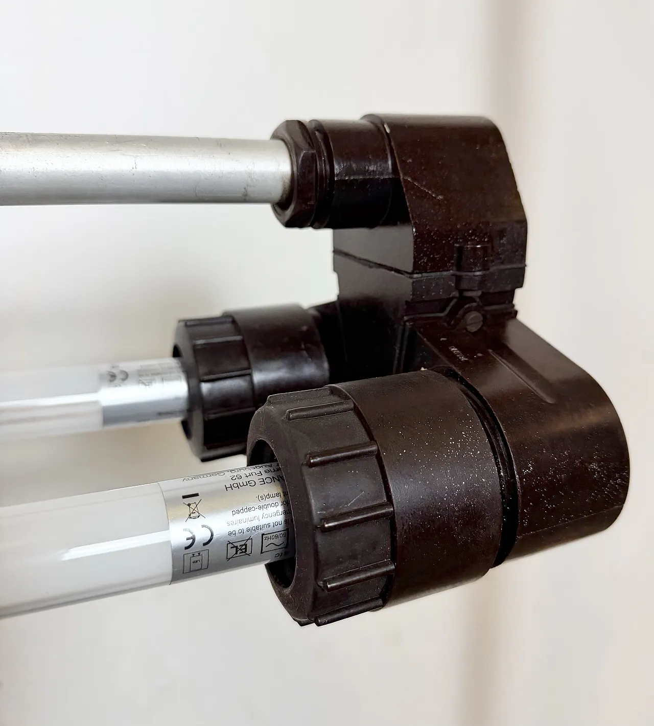 Industrial Grey Tube Light from Elektrosvit, 1970s 5