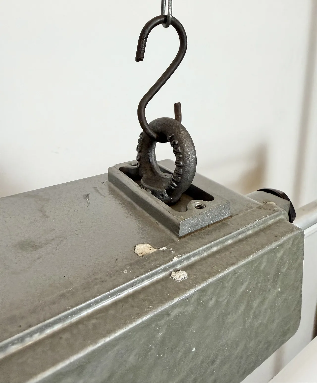 Industrial Grey Tube Light from Elektrosvit, 1970s 10