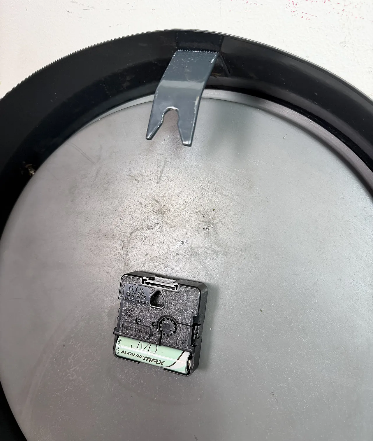 Dark Grey Industrial Factory Wall Clock from Pragotron, 1960s 16