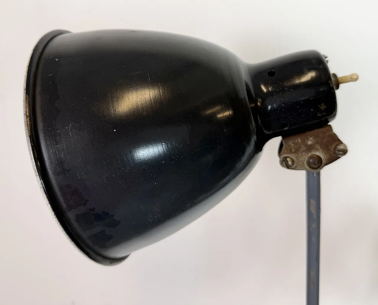 Black Industrial Soviet Scissor Wall Lamp, 1960s 6