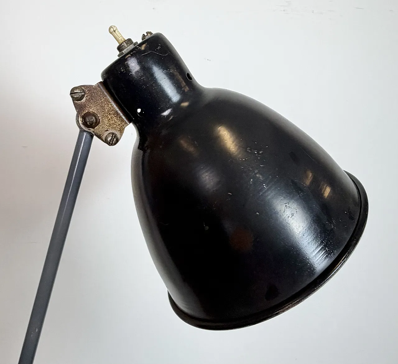 Black Industrial Soviet Scissor Wall Lamp, 1960s 13