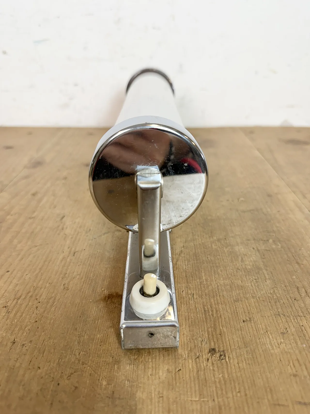 Vintage Art Deco Wall Light with Opal Glass, 1930s 9