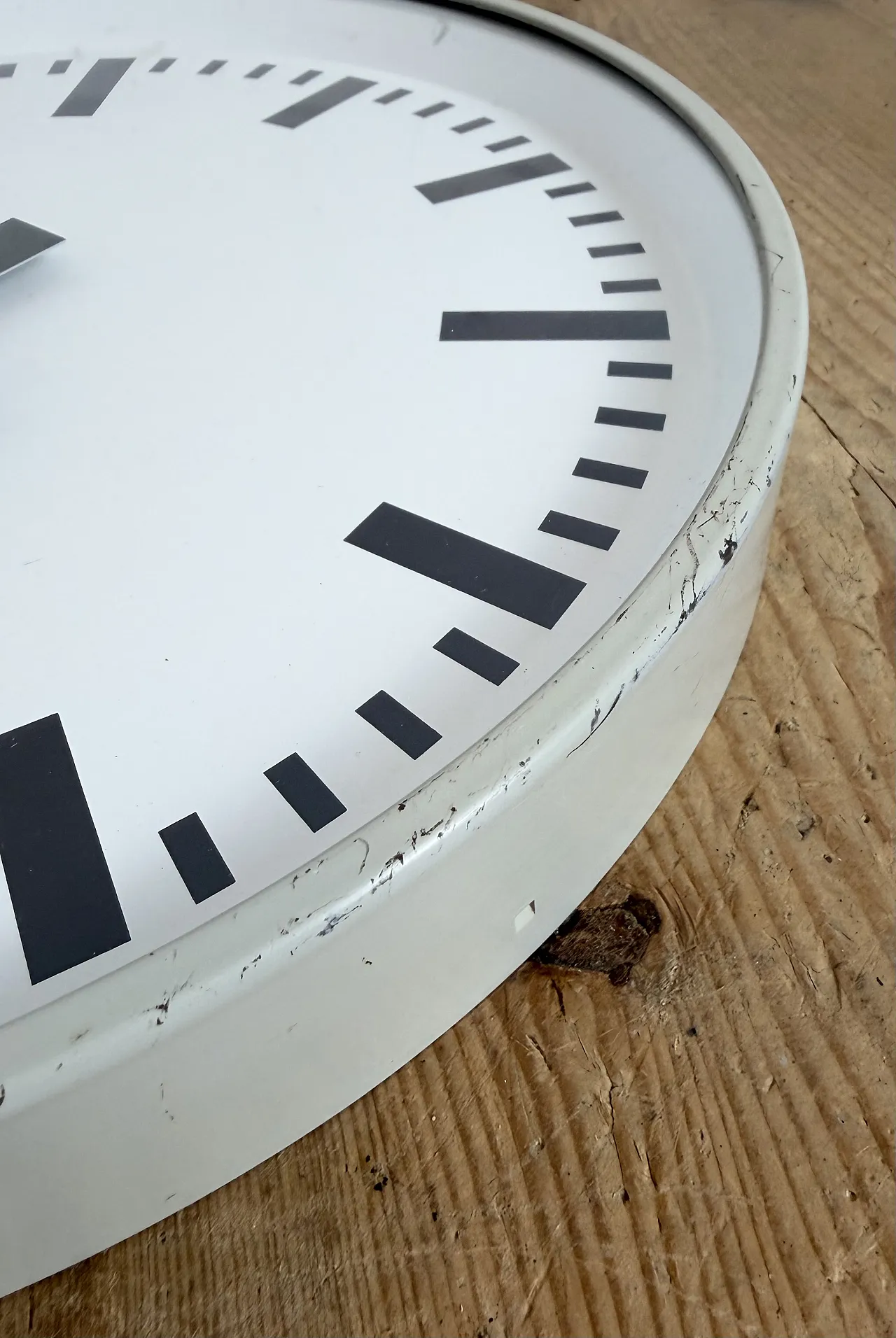 Grey Industrial Factory Wall Clock from Siemens, 1970s 14