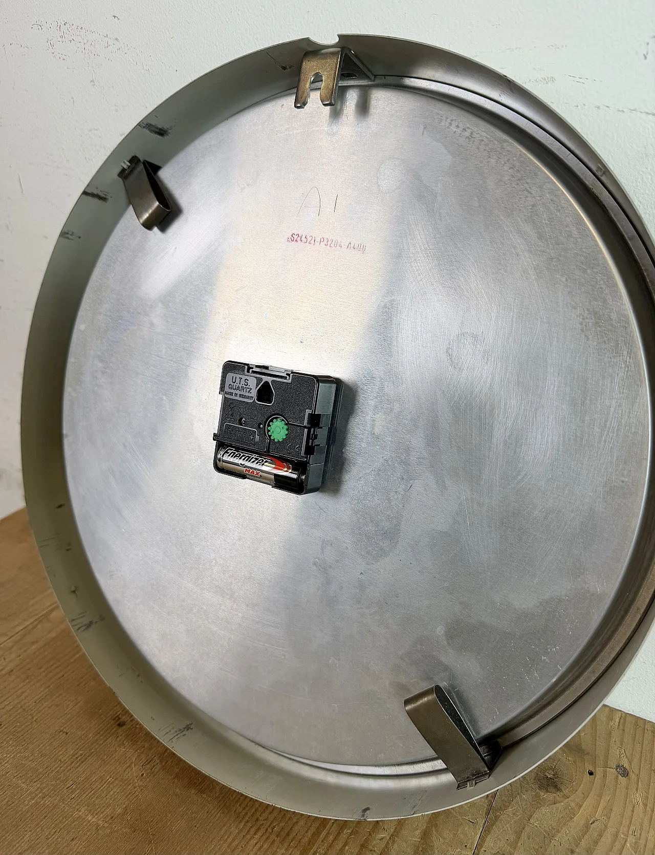 Grey Industrial Factory Wall Clock from Siemens, 1970s 17