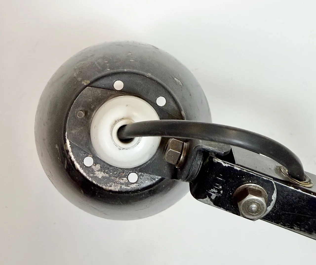 Industrial Black Adjustable Wall Lamp from Memlite, 1960s 11