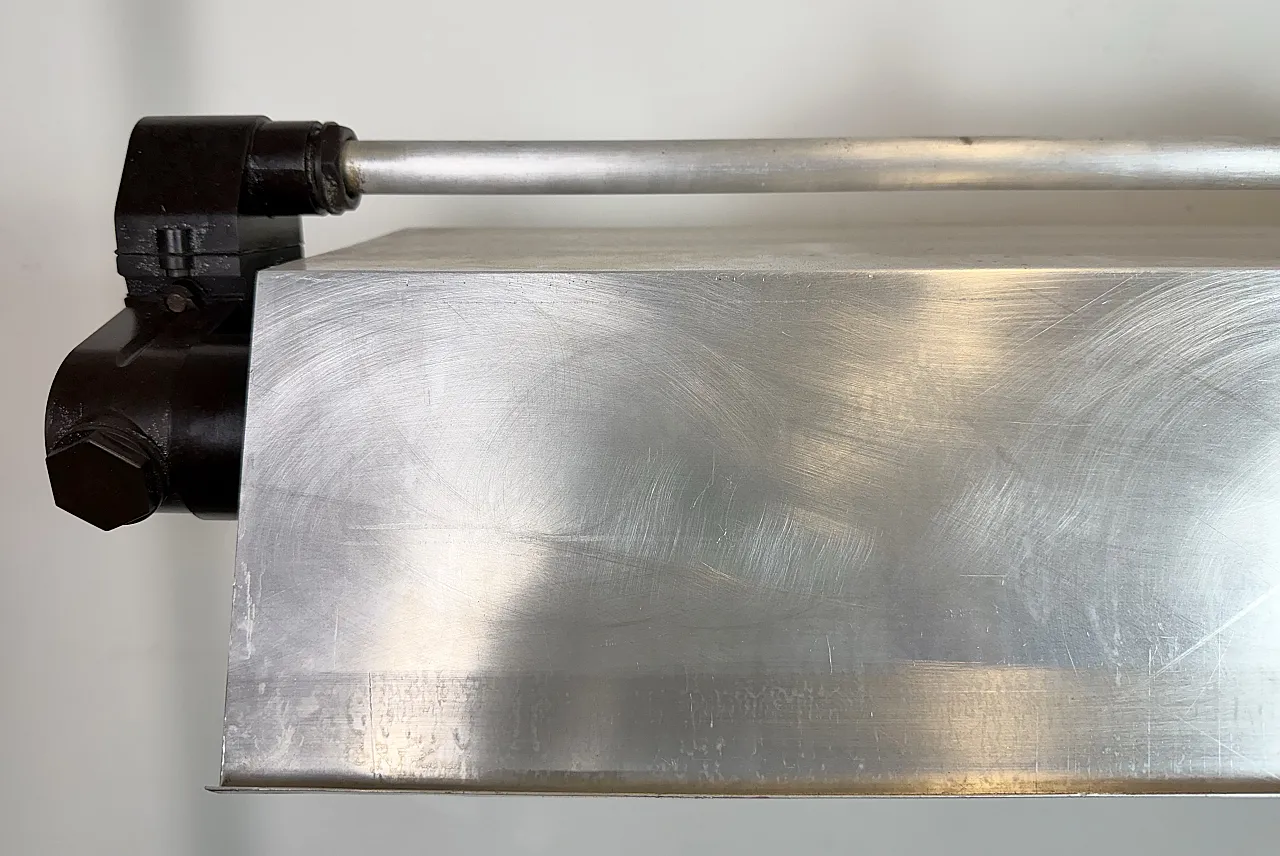 Industrial Grey Tube Light from Elektrosvit, 1970s 6