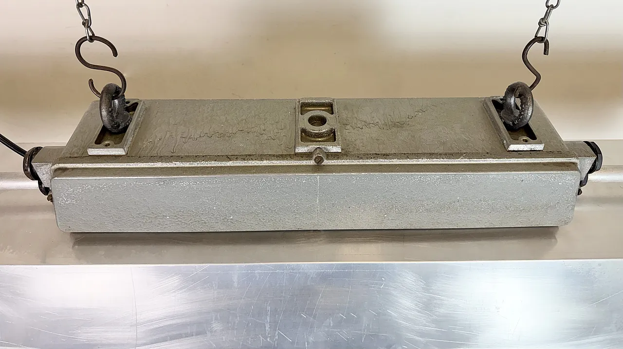 Industrial Grey Tube Light from Elektrosvit, 1970s 9