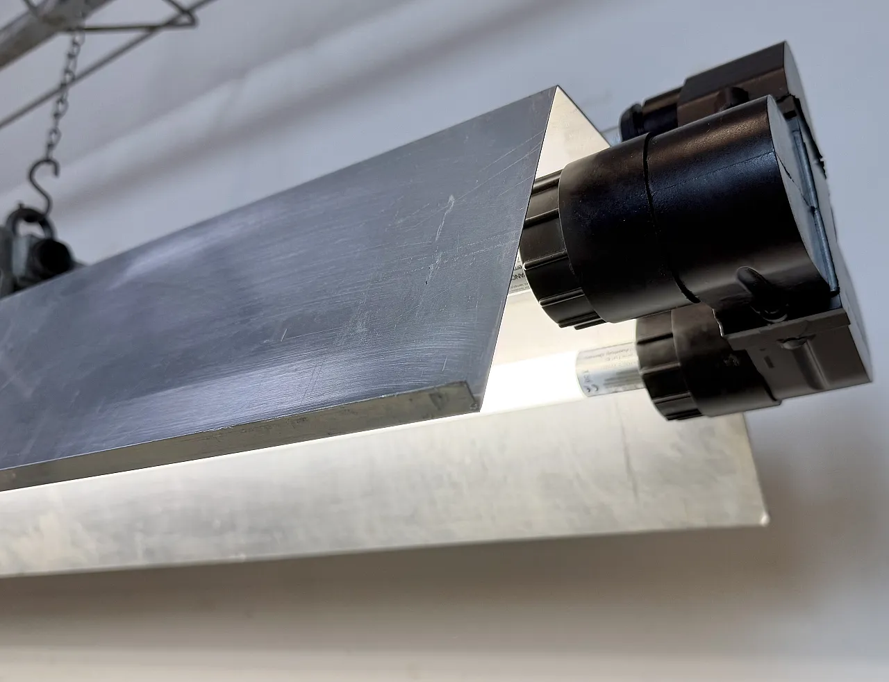 Industrial Grey Tube Light from Elektrosvit, 1970s 12