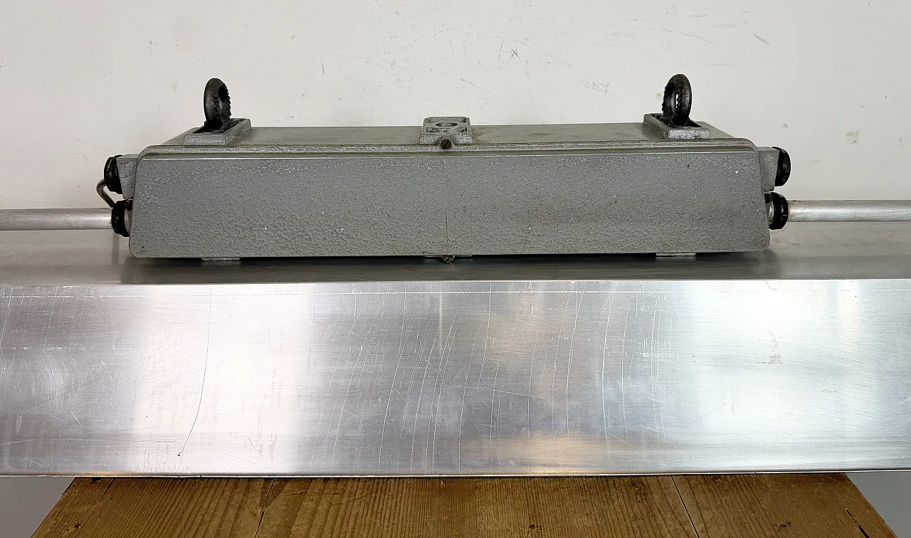 Industrial Grey Tube Light from Elektrosvit, 1970s 13