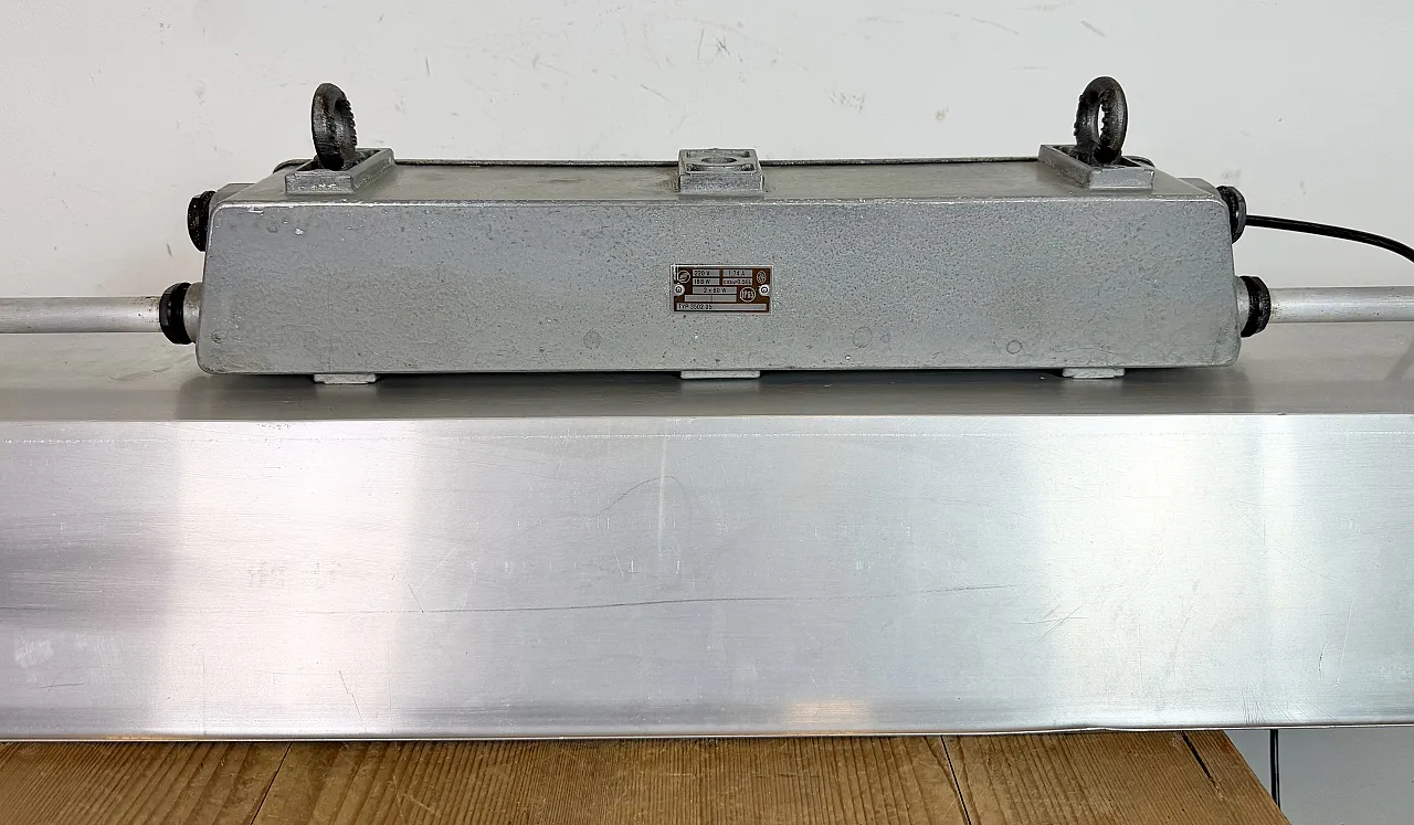 Industrial Grey Tube Light from Elektrosvit, 1970s 14