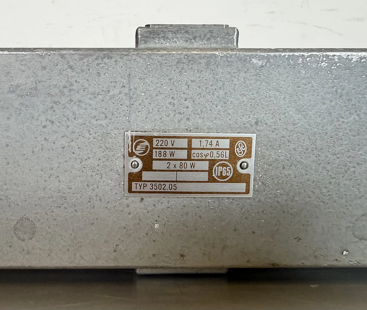 Industrial Grey Tube Light from Elektrosvit, 1970s 15