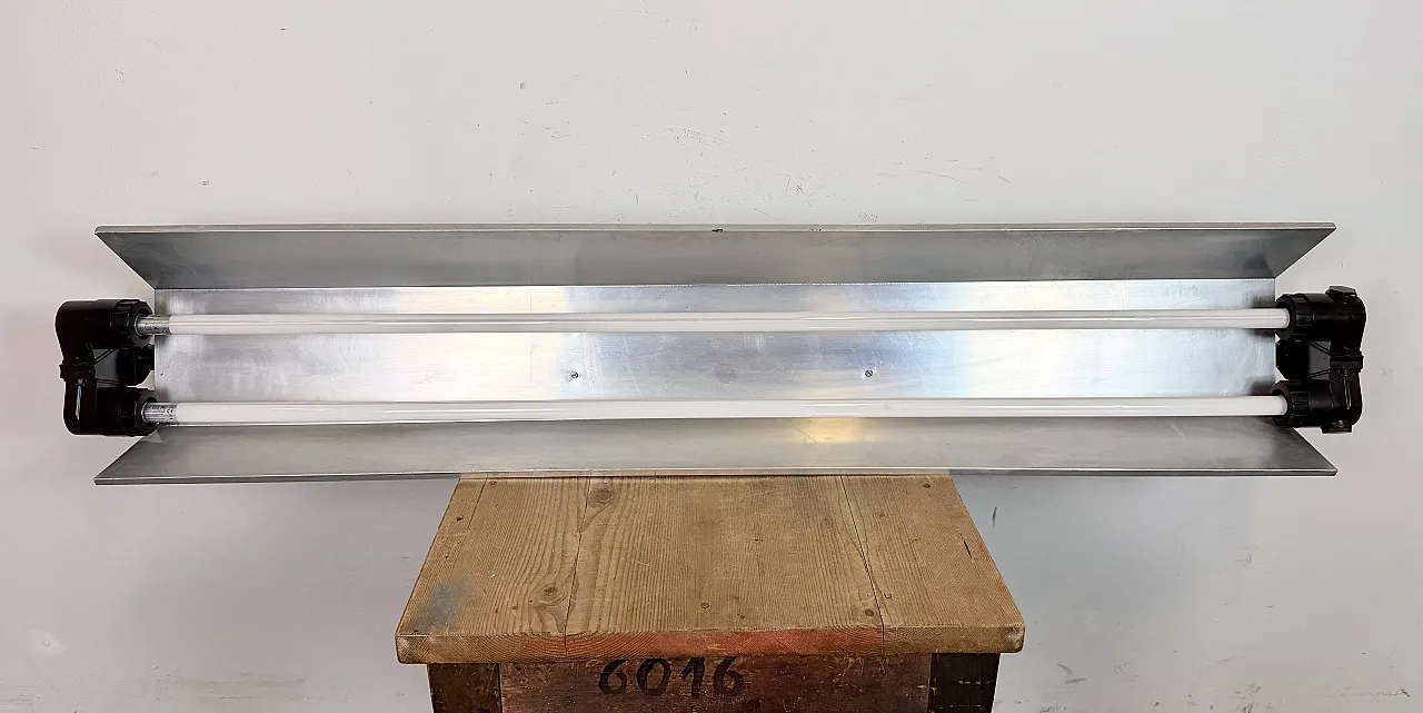 Industrial Grey Tube Light from Elektrosvit, 1970s 17