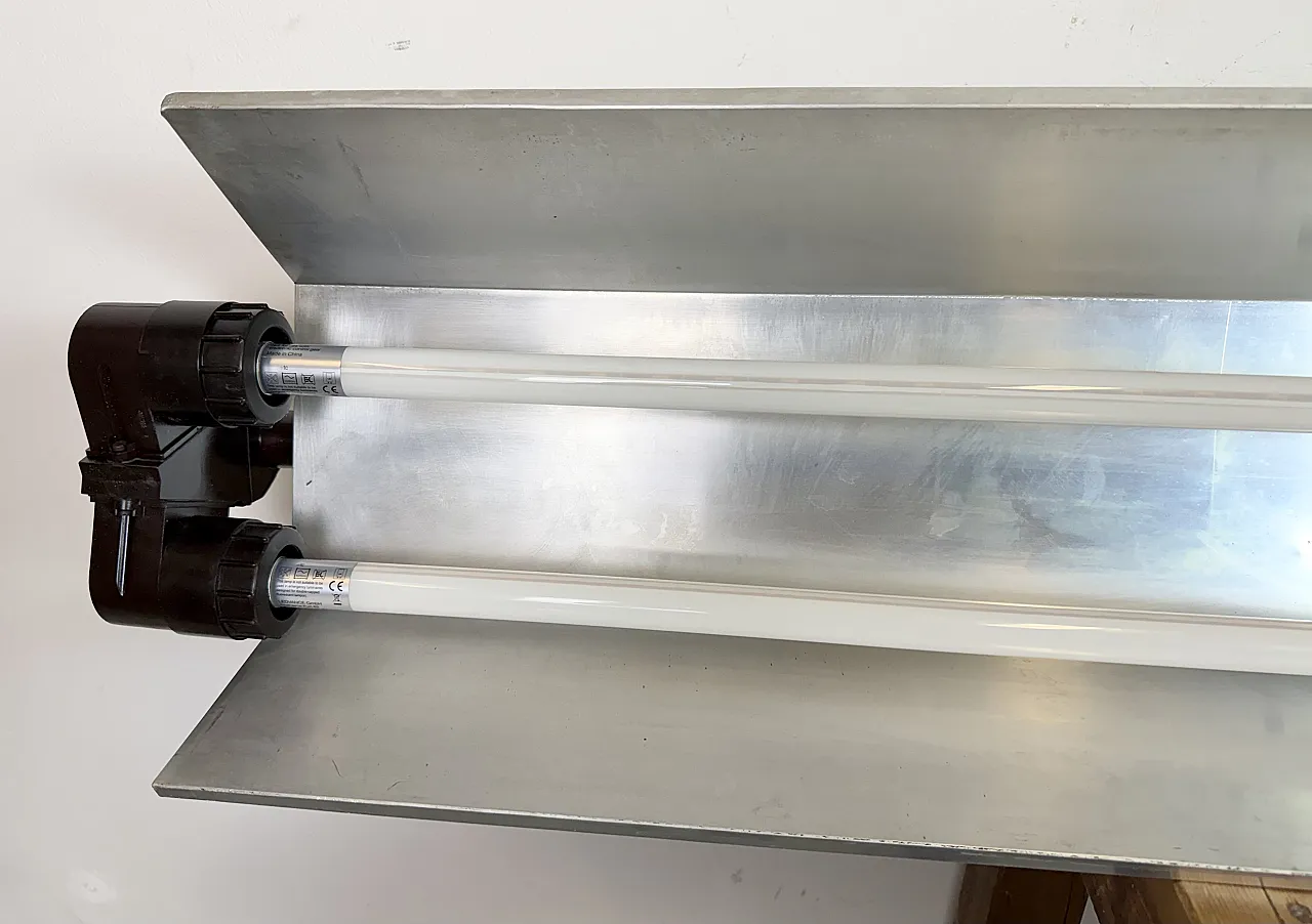 Industrial Grey Tube Light from Elektrosvit, 1970s 18