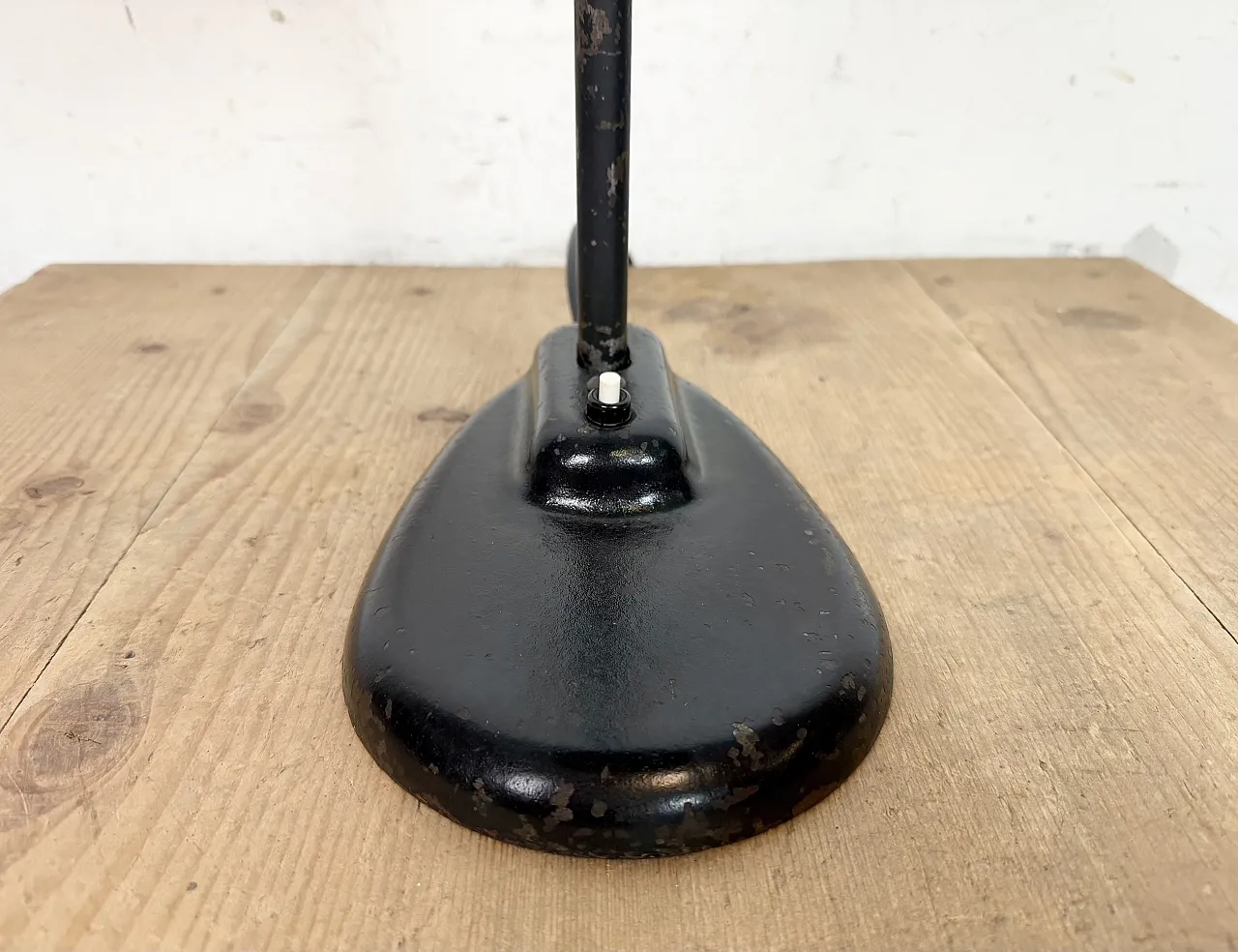 Black Industrial Bauhaus Table Lamp, 1930s 13