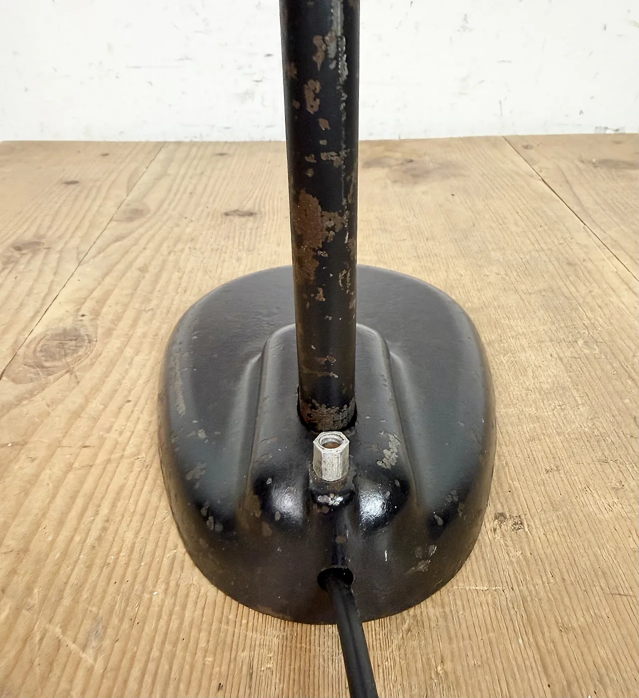 Black Industrial Bauhaus Table Lamp, 1930s 17