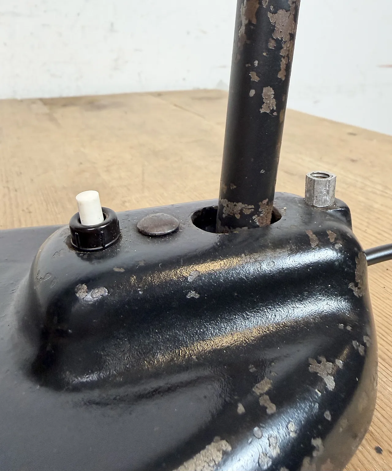 Black Industrial Bauhaus Table Lamp, 1930s 18