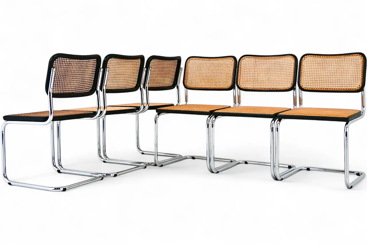Dining Chairs Style B32 by Marcel Breuer, Set of 6 10