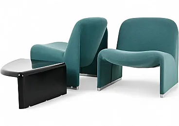 Alky Chairs and Table by Giancarlo Piretti for Anonima Castelli, 1970s