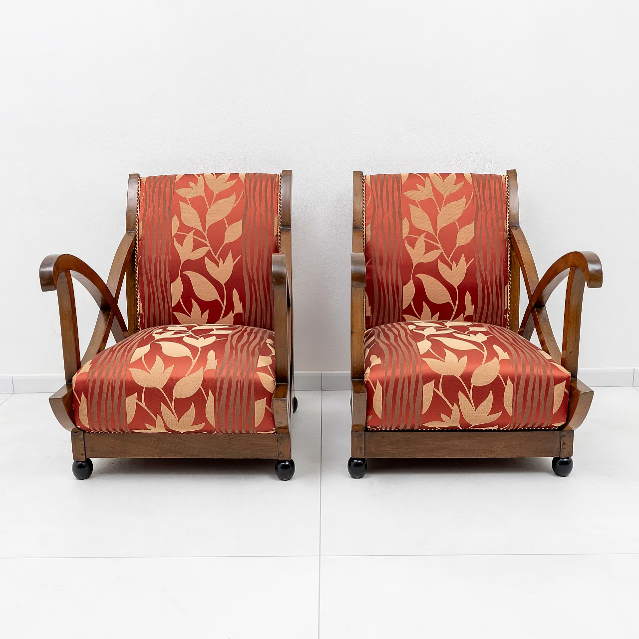 Pair of Art Deco armchairs attributed to Maurizio Tempestini, 50s 2