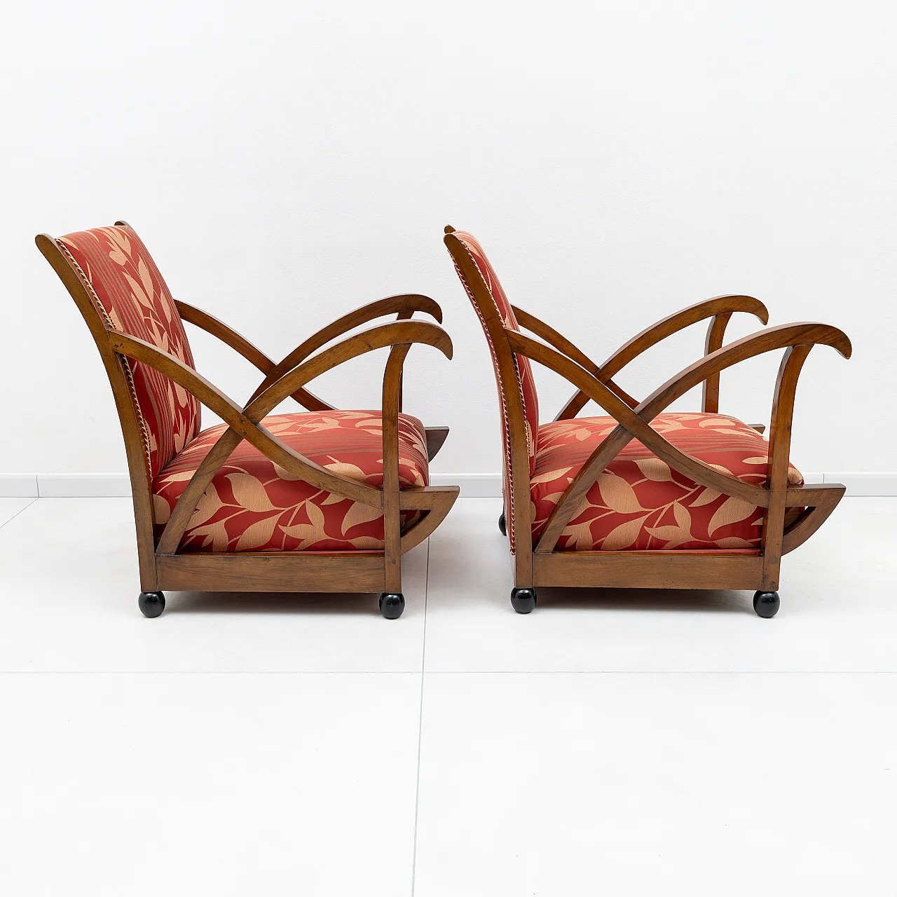Pair of Art Deco armchairs attributed to Maurizio Tempestini, 50s 4