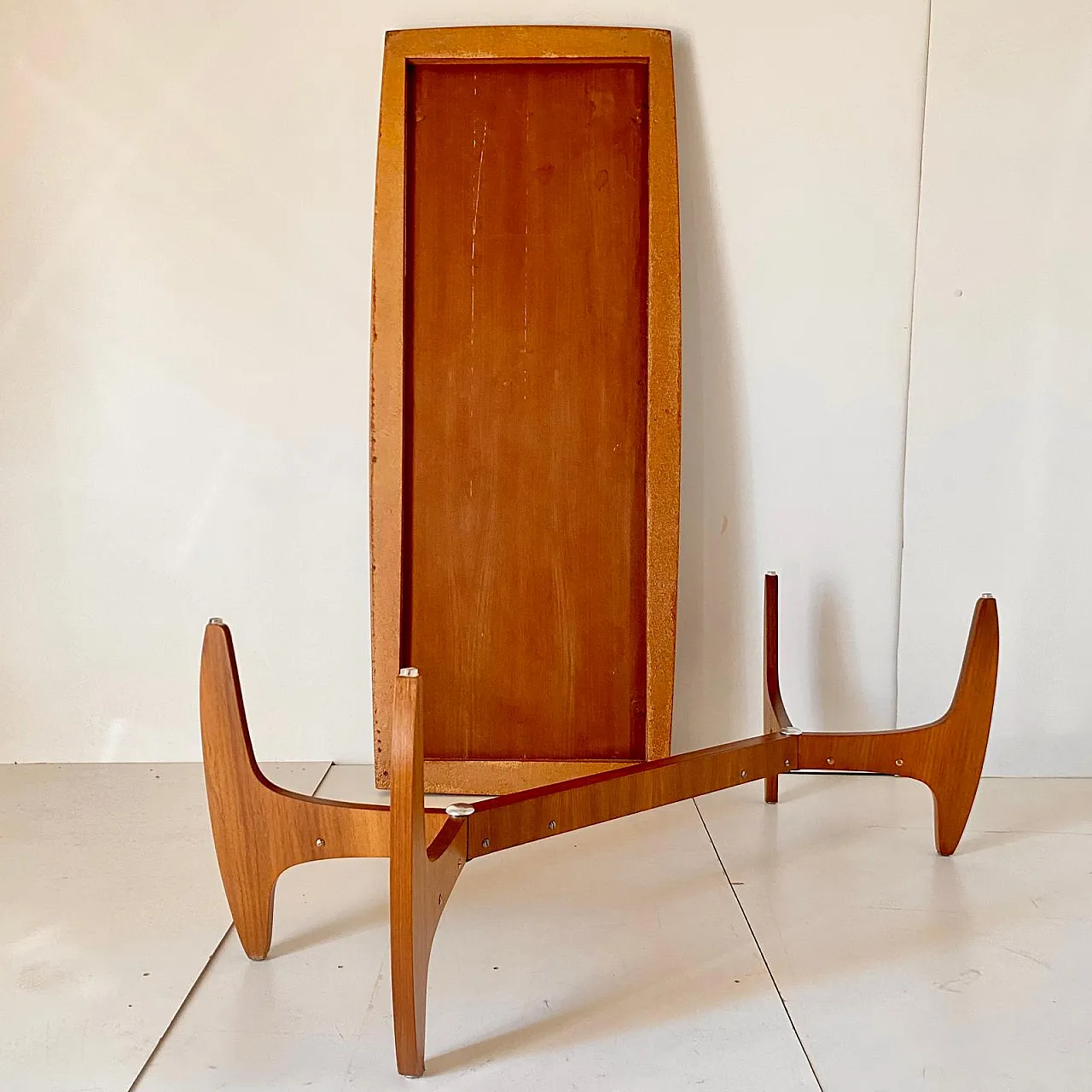 Large coffee table in walnut wood, Italy, 1960s 27