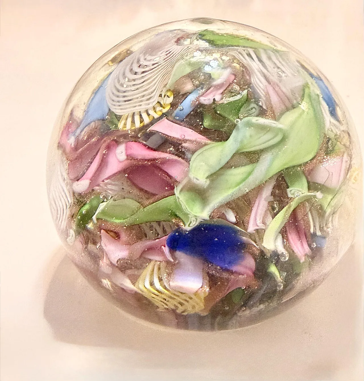 Murano Glass Tutti Frutti Paperweight by Avem, 1960s 2