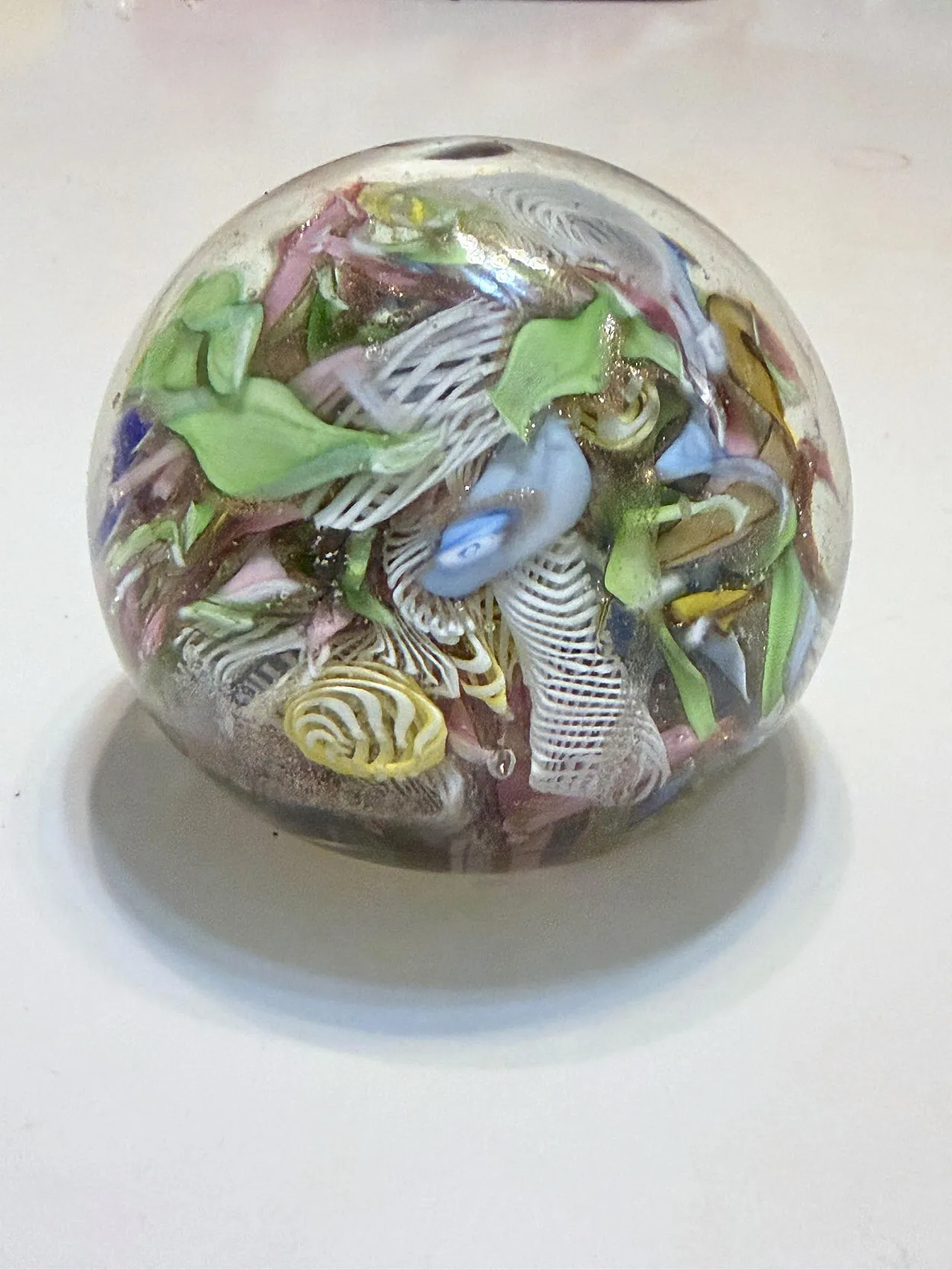 Murano Glass Tutti Frutti Paperweight by Avem, 1960s 3