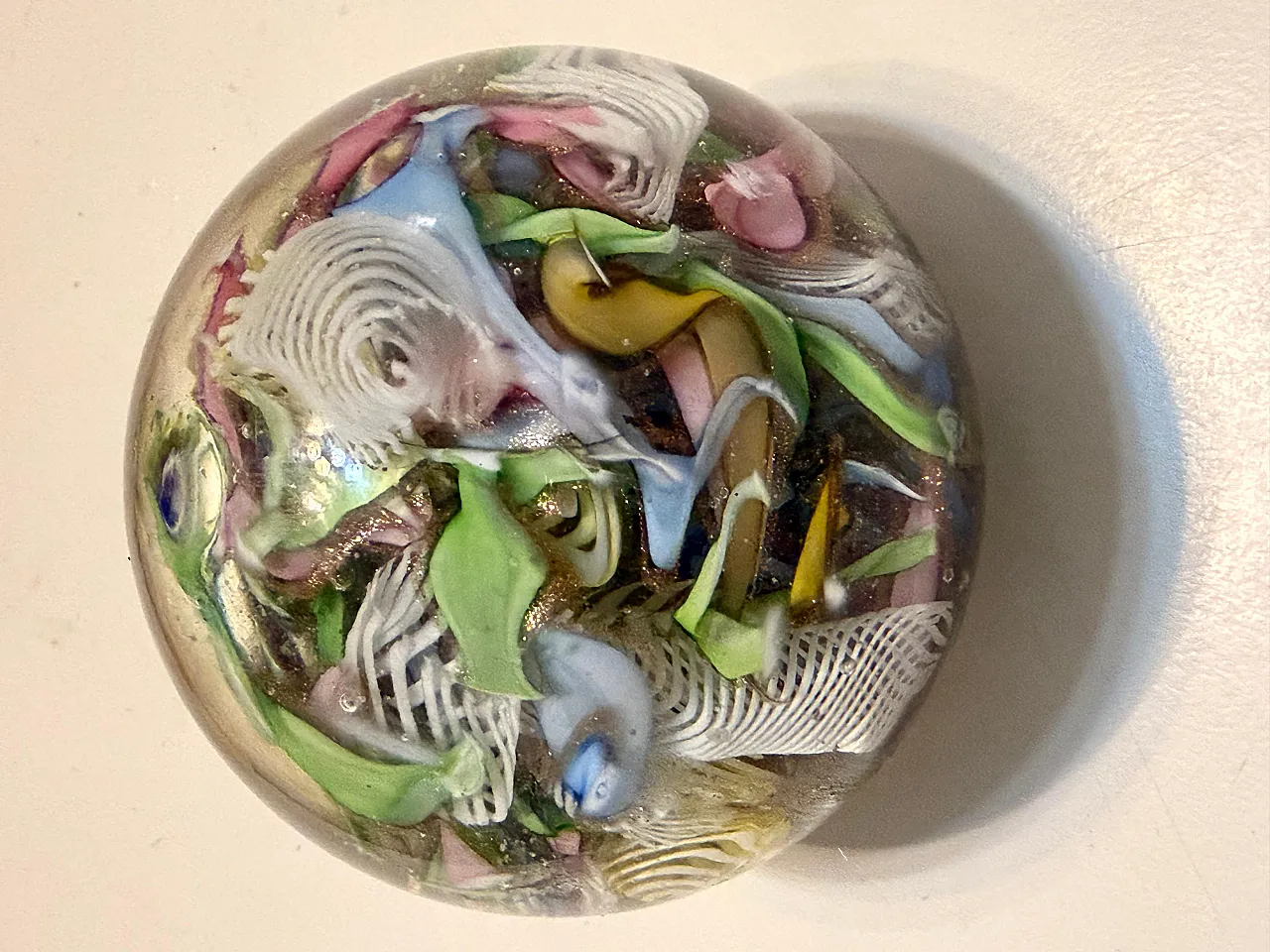 Murano Glass Tutti Frutti Paperweight by Avem, 1960s 5