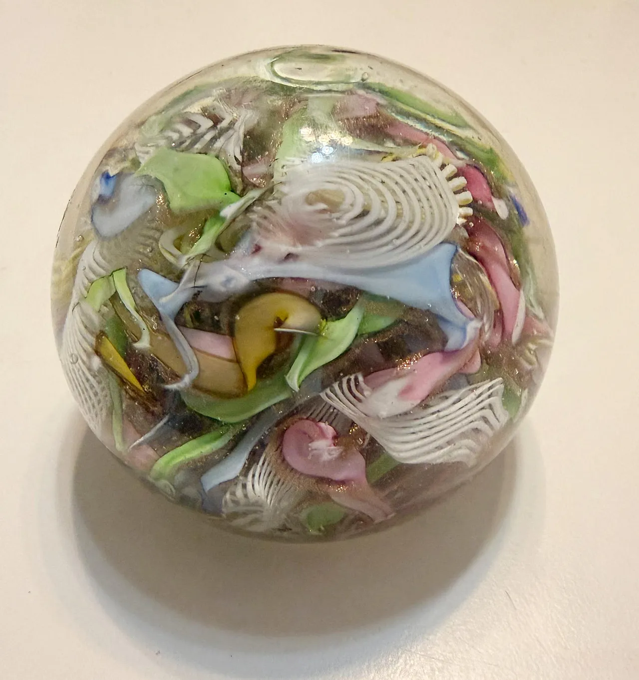 Murano Glass Tutti Frutti Paperweight by Avem, 1960s 8