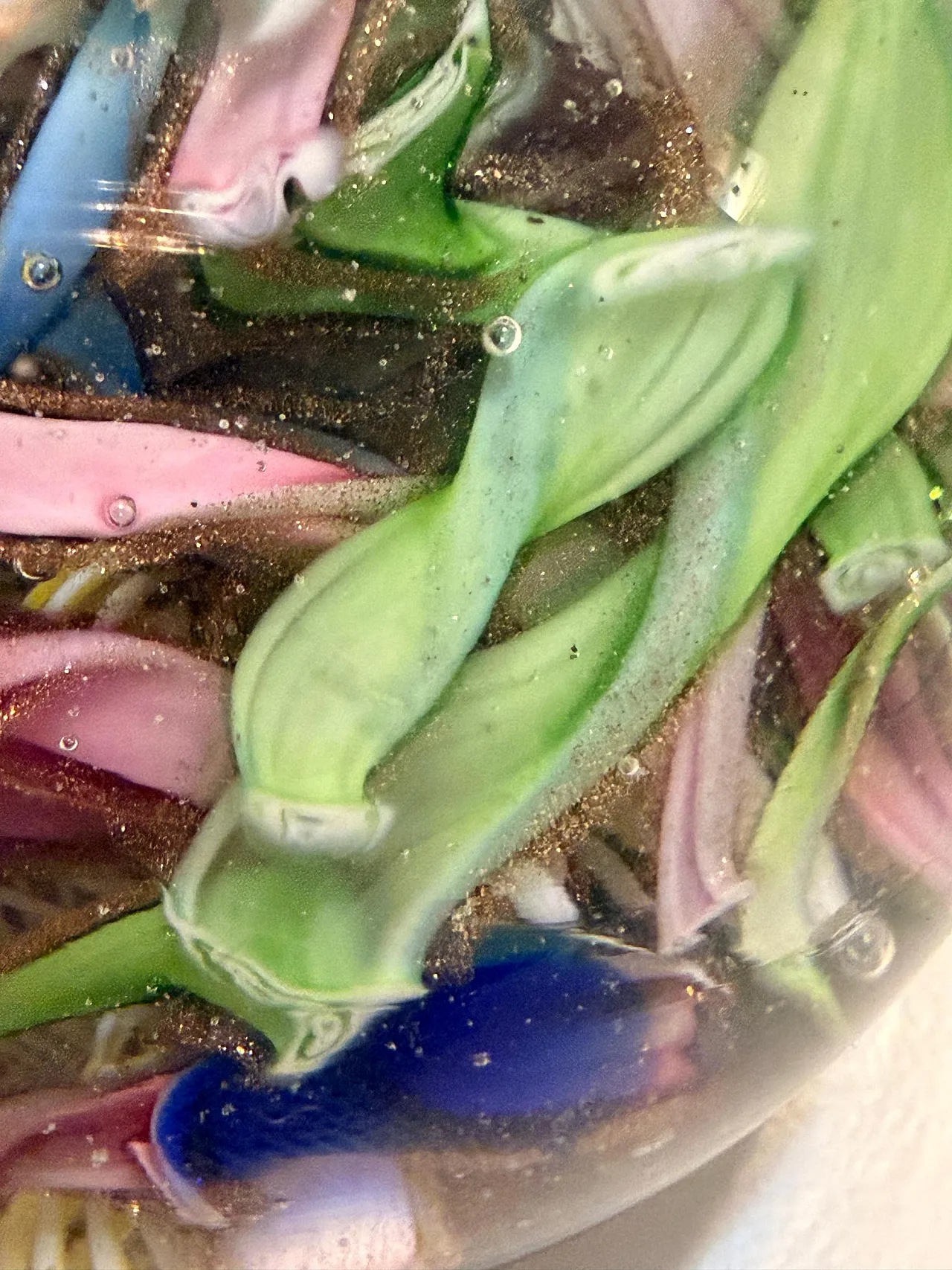 Murano Glass Tutti Frutti Paperweight by Avem, 1960s 10