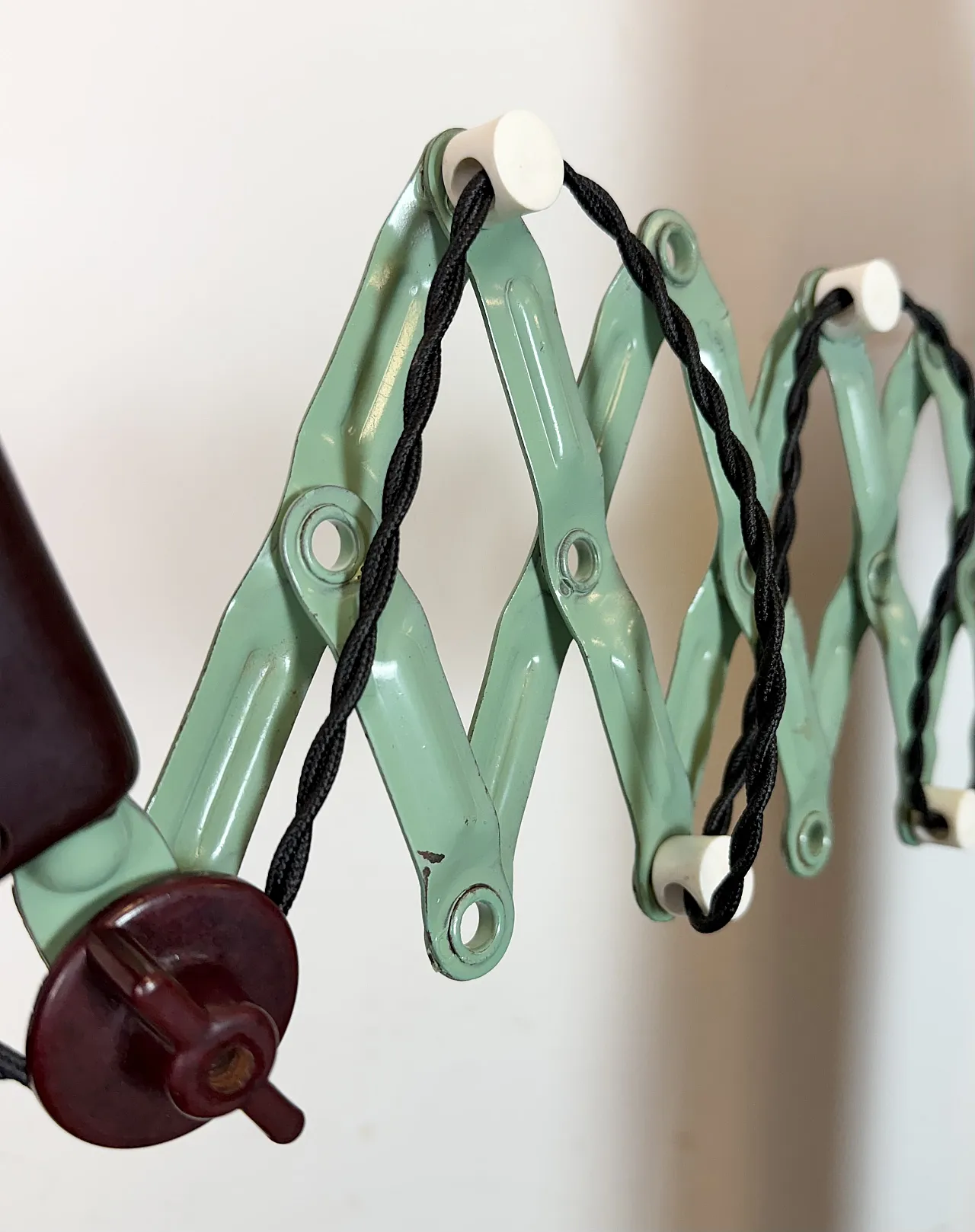 Industrial East German Scissor Lamp from VEB Zweckleuchtenbau Dresden, 7