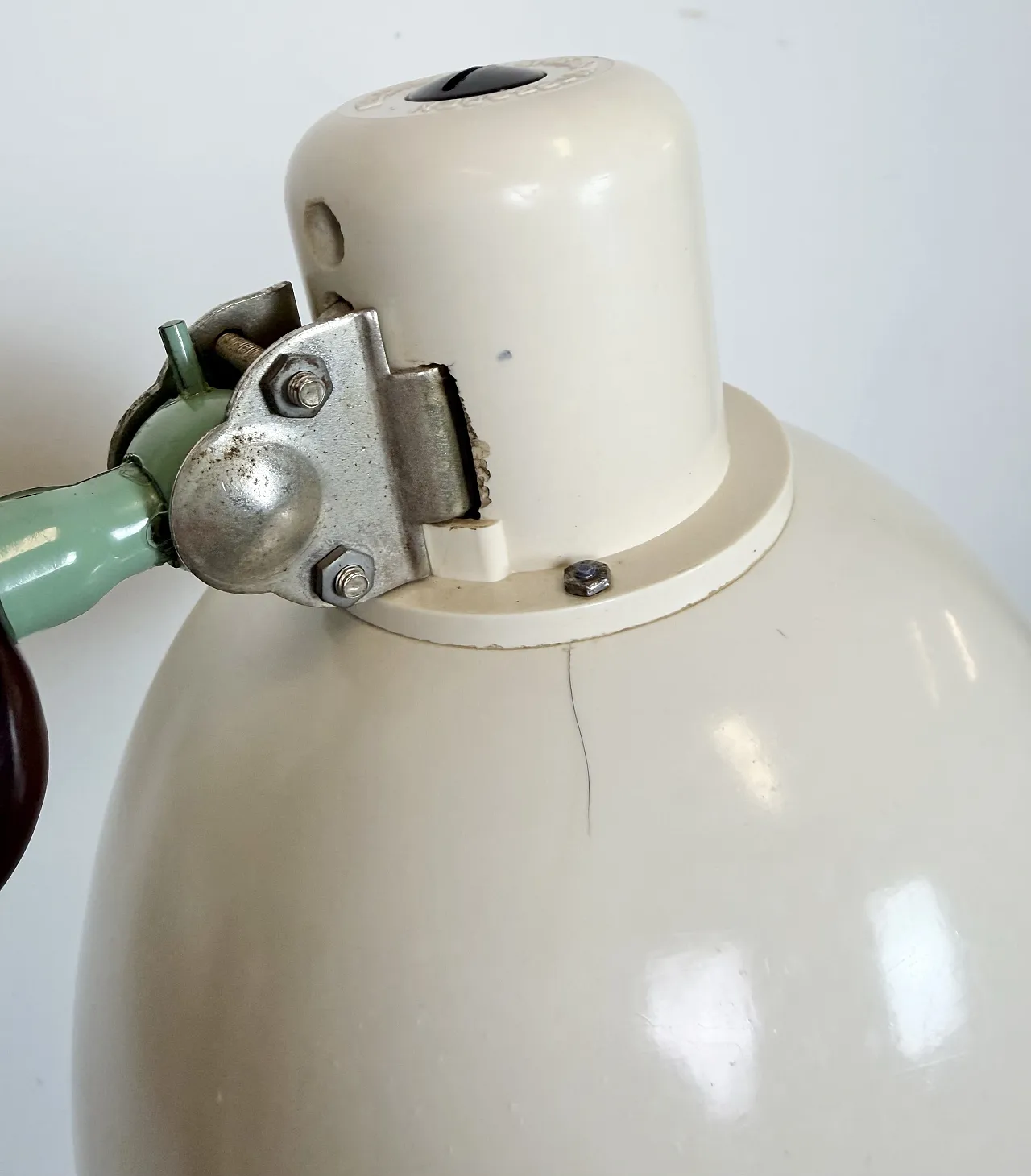 Industrial East German Scissor Lamp from VEB Zweckleuchtenbau Dresden, 12