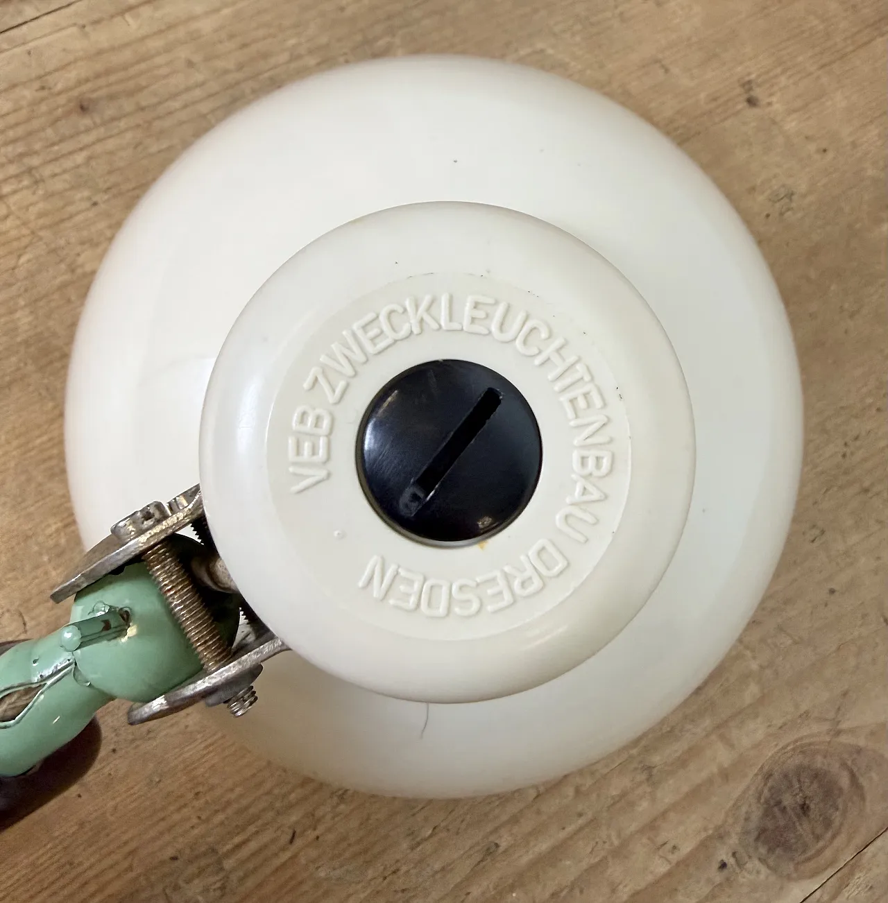 Industrial East German Scissor Lamp from VEB Zweckleuchtenbau Dresden, 19