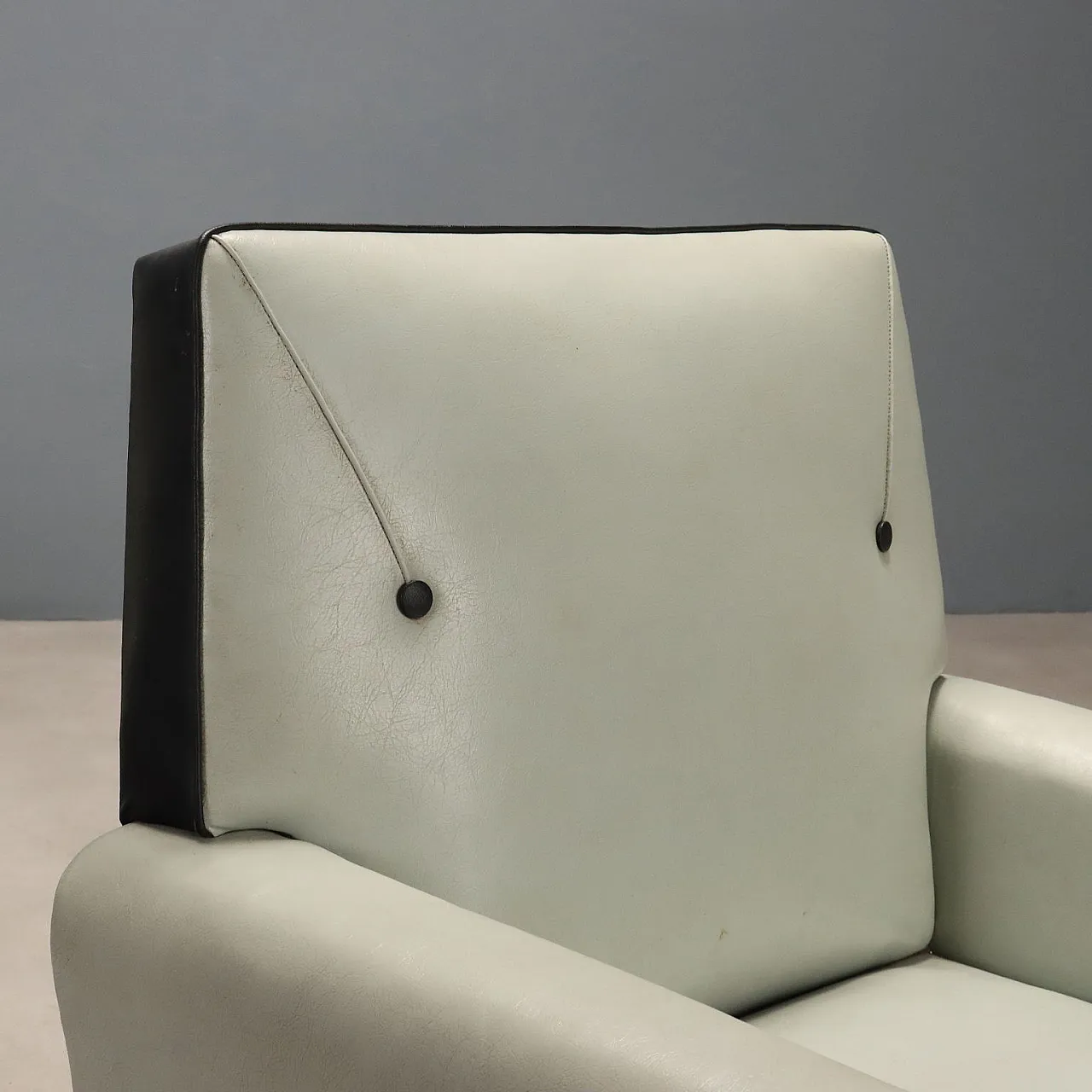 Coppia di poltrone con imbottitura in espanso e molle, '900 6