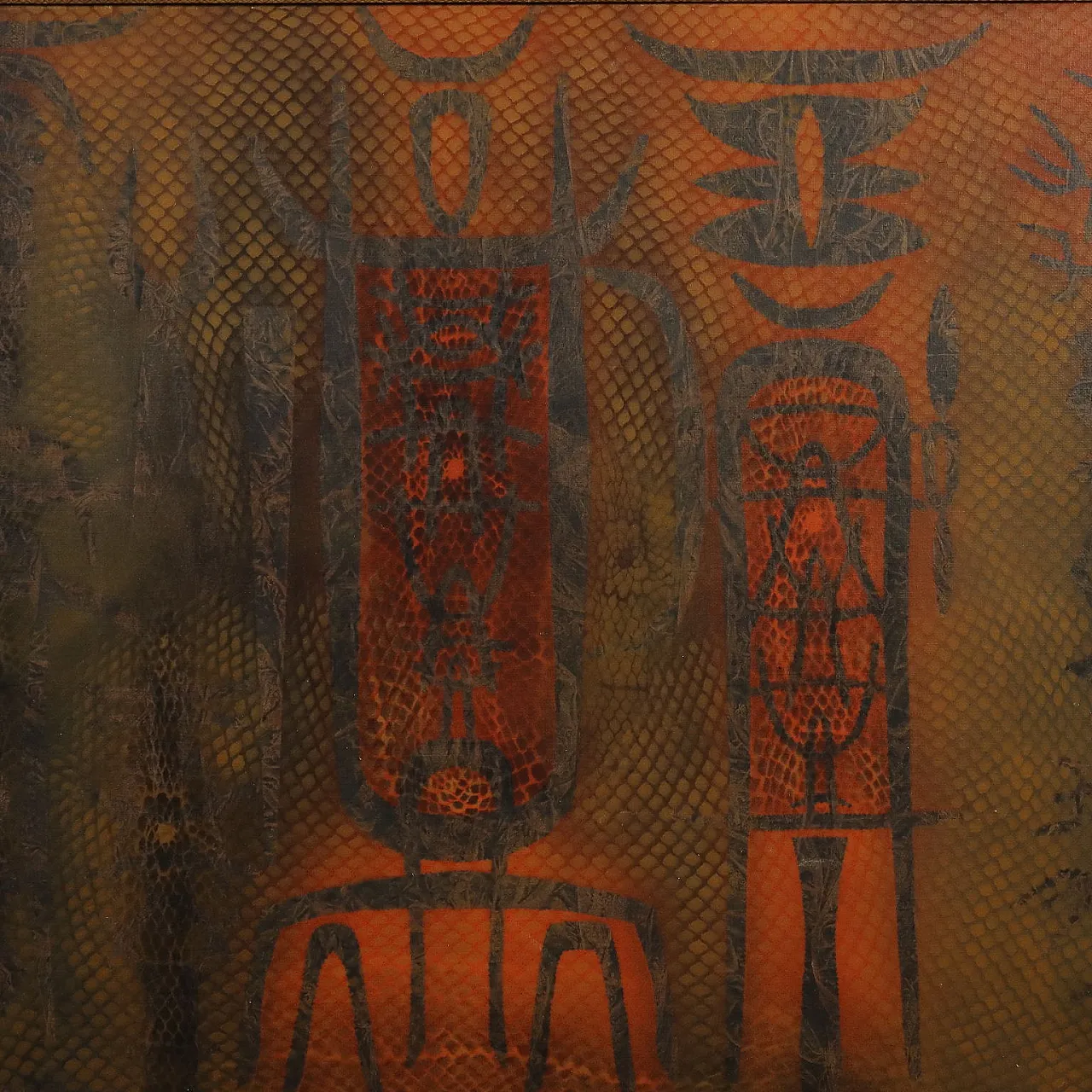Corrado Cagli, mixed media on canvas, 20th century 3