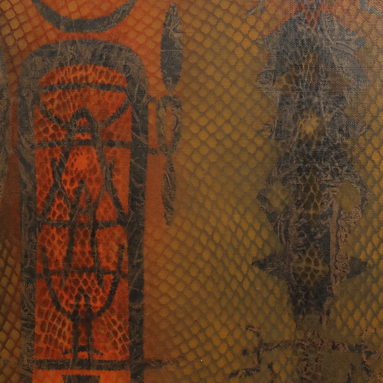 Corrado Cagli, mixed media on canvas, 20th century 5