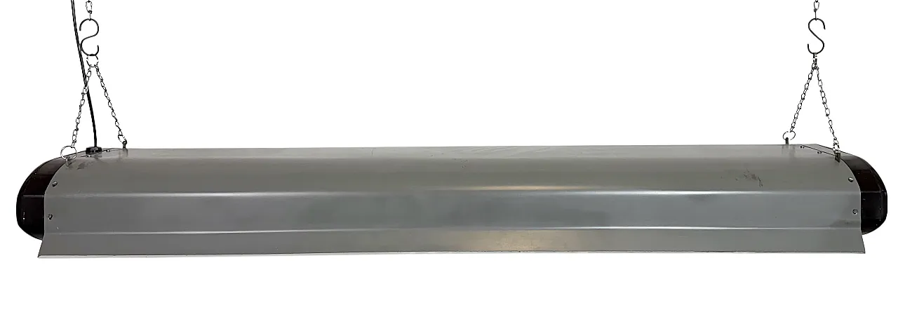 Grey Industrial Hanging Tube Light from Elektrosvit, 1960s 1