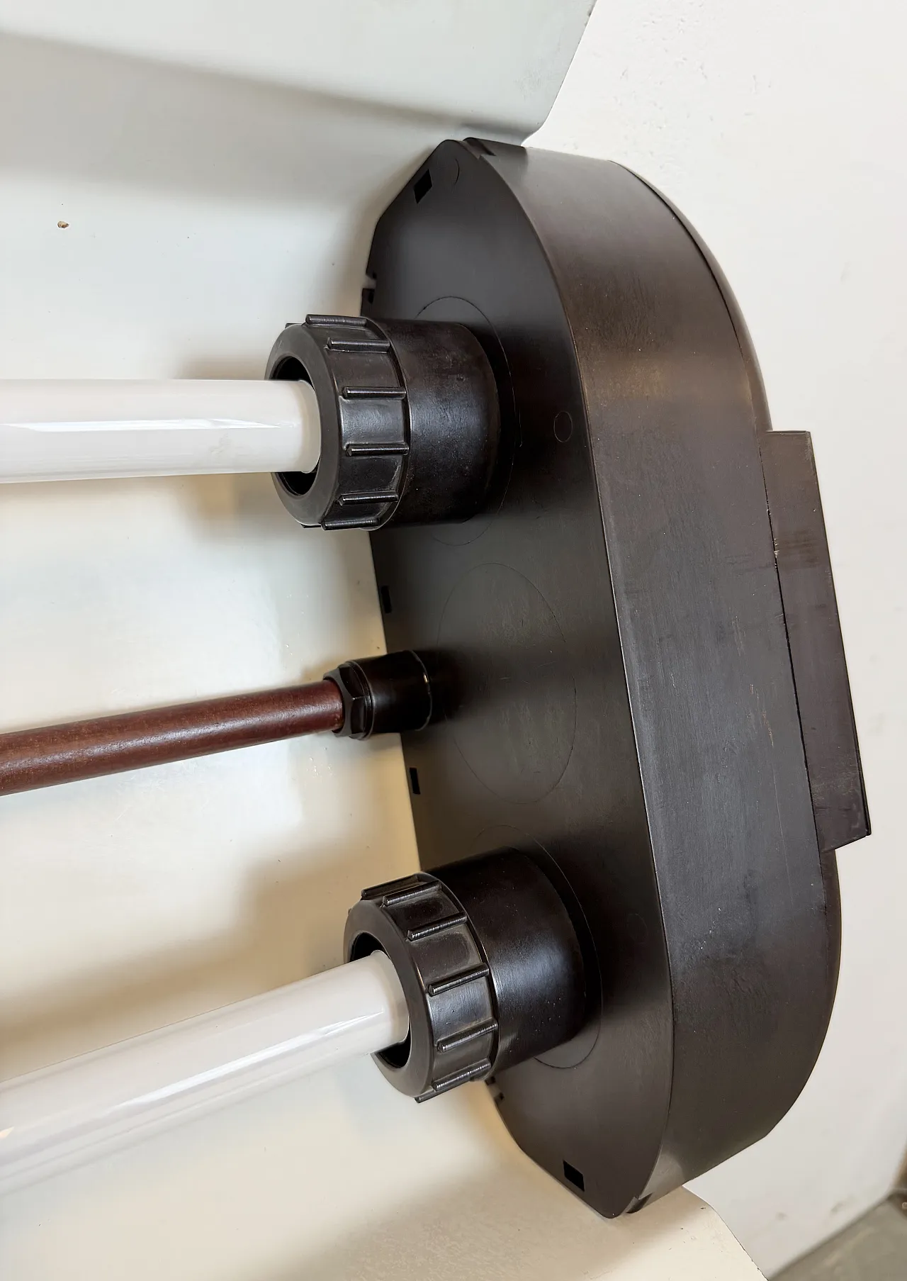 Grey Industrial Hanging Tube Light from Elektrosvit, 1960s 20