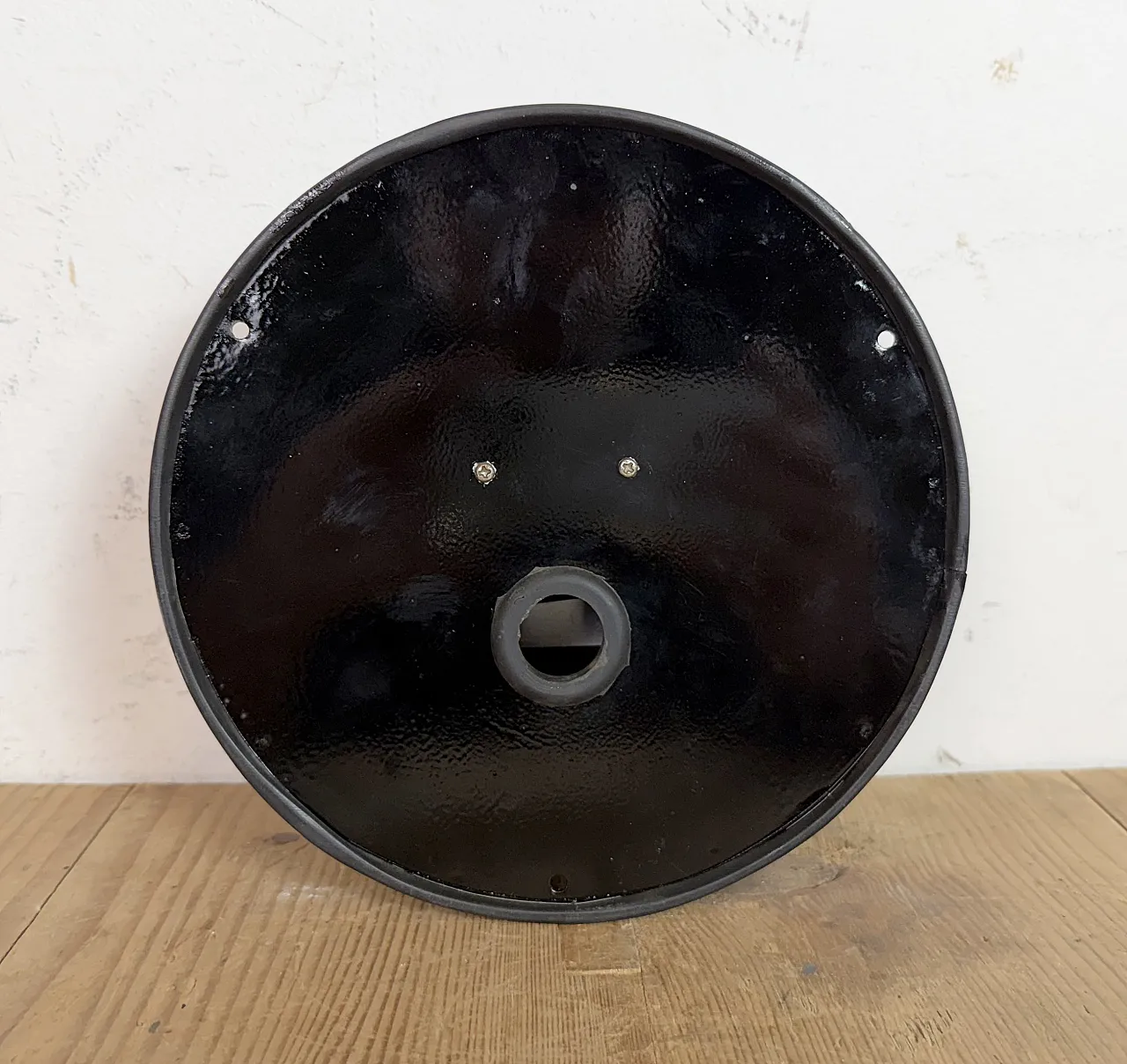 Vintage Black Hanil Ship Wall Clock, 1980s 16